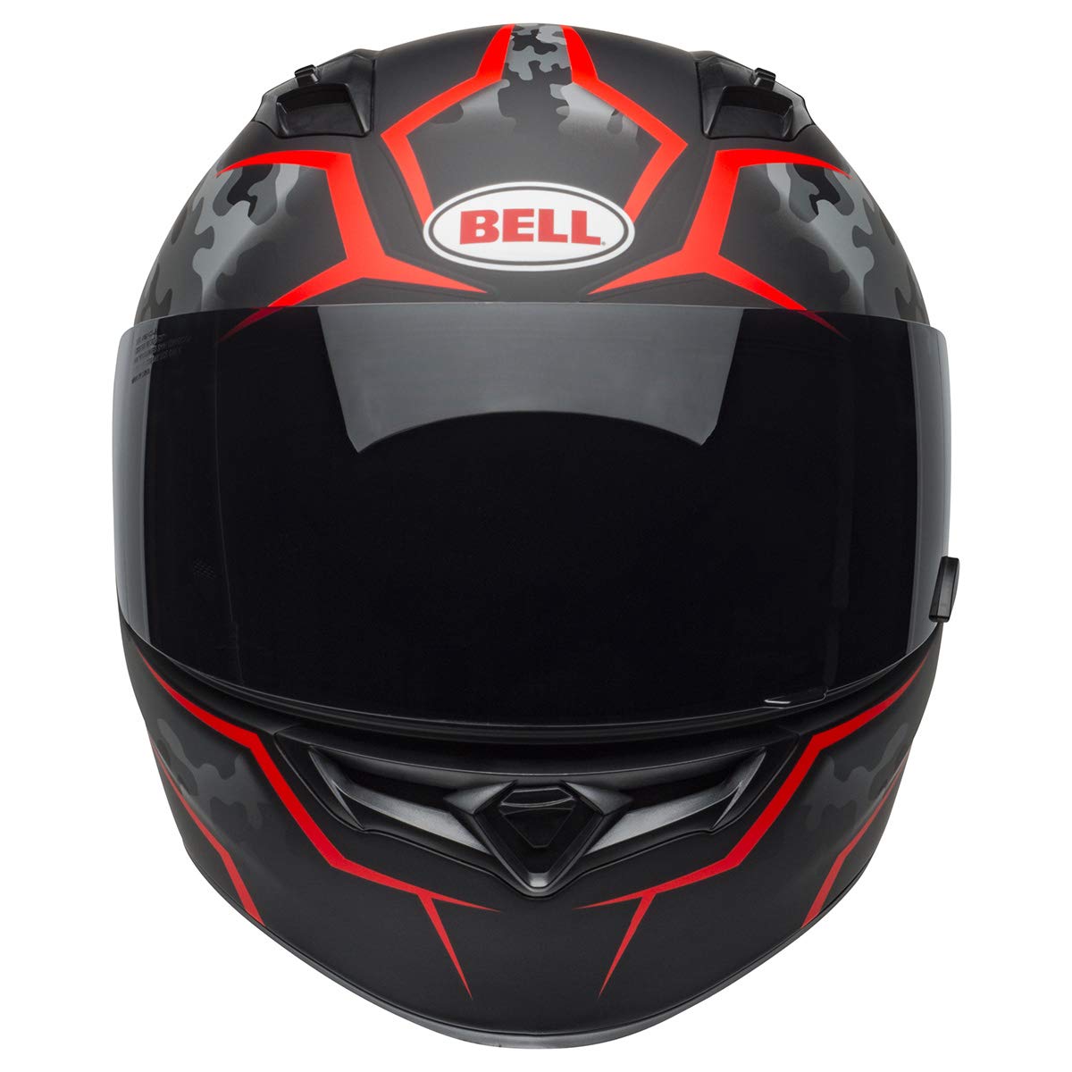 Bell Qualifier Full-Face Motorcycle Helmet (Stealth Camo Matte Black/Red - Small)