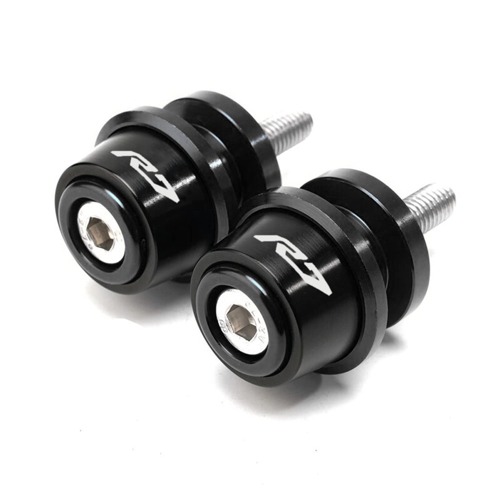 Mowok Swingarm Spool Slider Fits For Yamaha R7 Yzfr7 Yzf R7 2021 2022 2023 2024 2025 Motorcycle Accessories Stand Screws (Black)