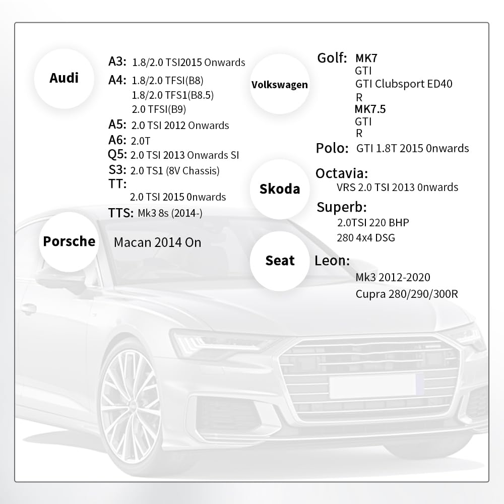 Ea888 Engine Turbo Muffler Delete Pipe For Vag 2.0 Tfsi Engines Audi Vw Golf7 1.8T 2.0T Petrol Turbo