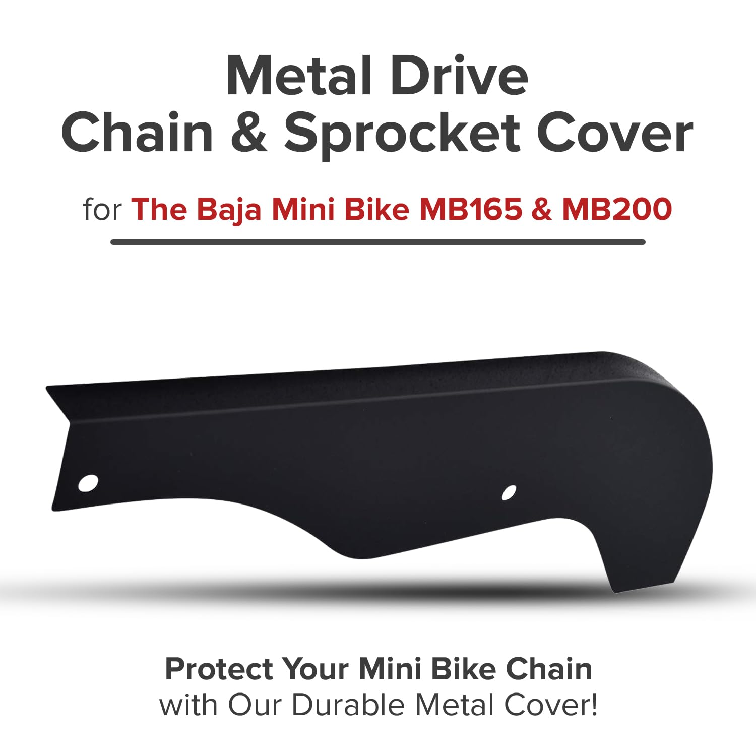 Alveytech Metal Drive Chain & Sprocket Cover For The Baja Mini Bike Mb165 & Mb200