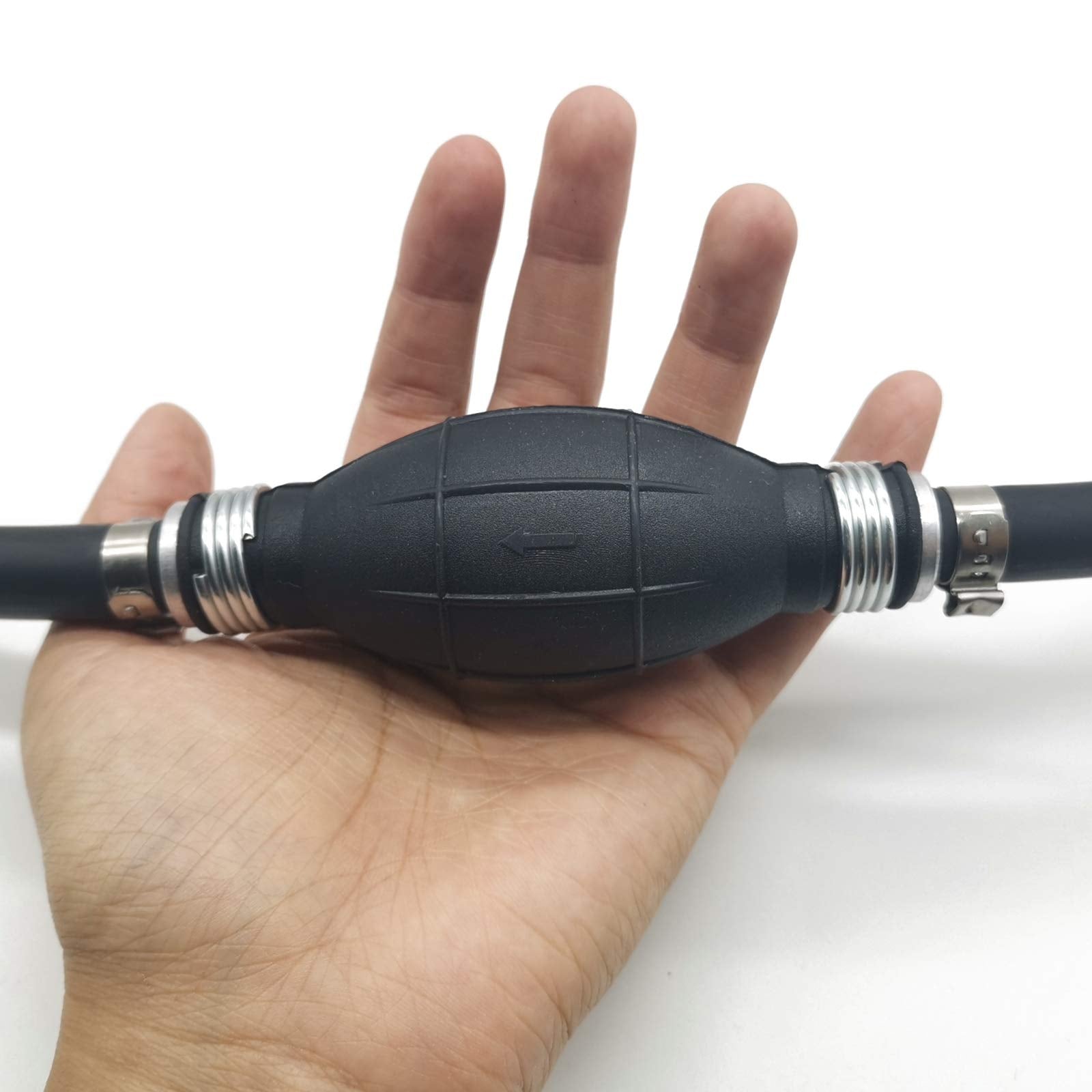 Tihood 6Ft Fuel Line Assembly 3/8'' Inner Dia 5/8'' Outer Dia Hose Line Marine Outboard Boat Motor Rvs Fuel Assembly With Primer