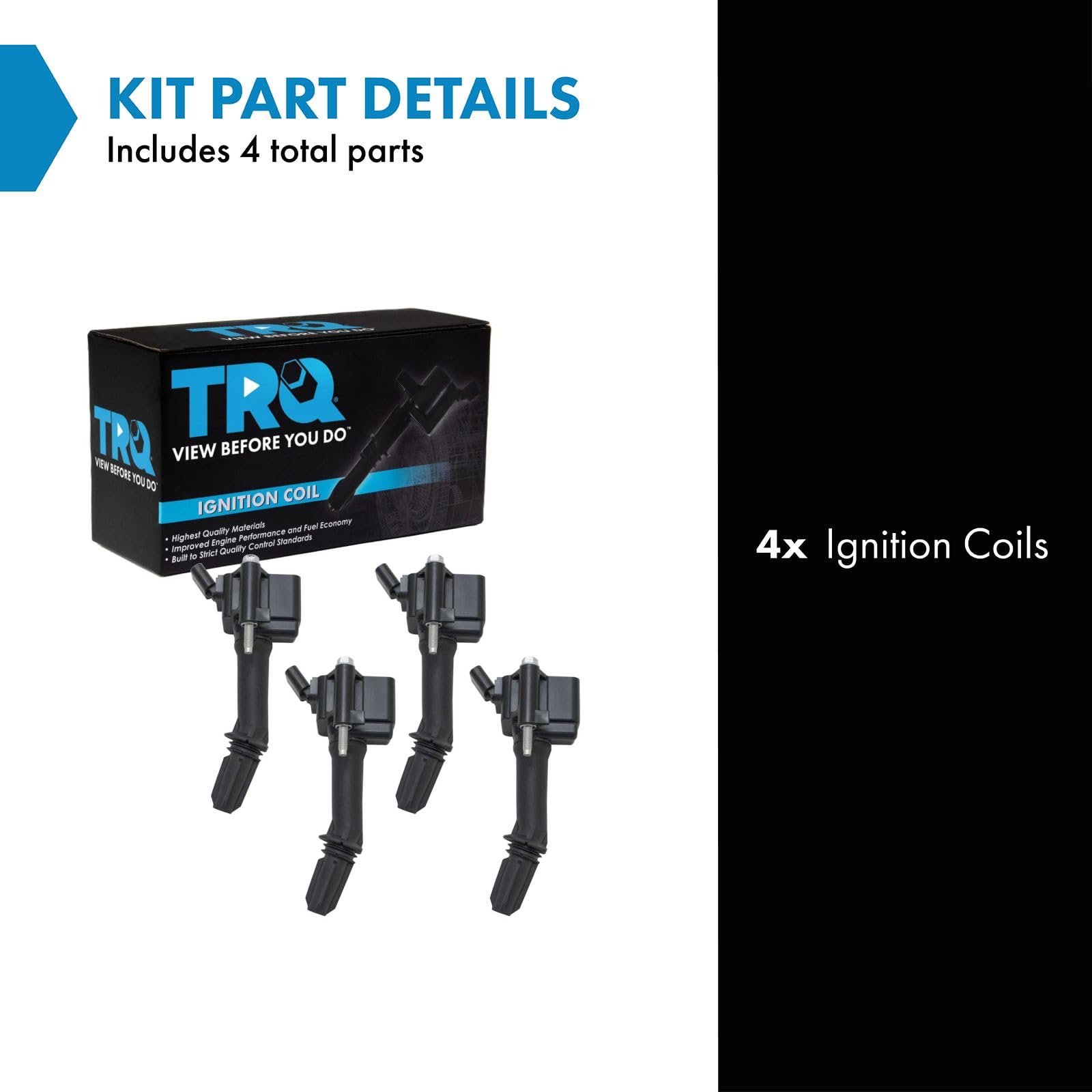 Trq Ignition Coil Set Compatible With 2016-2019 Buick Encore Chevrolet Cruze 2018-2022 Equinox 2016-2022 Malibu Volt 2018-2020 G
