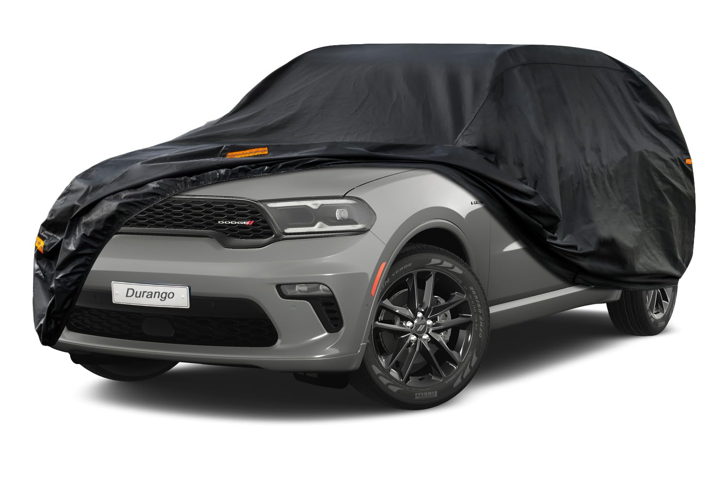 Kayme 7 Layers Suv Car Cover Custom Fit For Dodge Durango (2004-2024 Waterproof All Weather For Automobiles, Outdoor Full Cover 