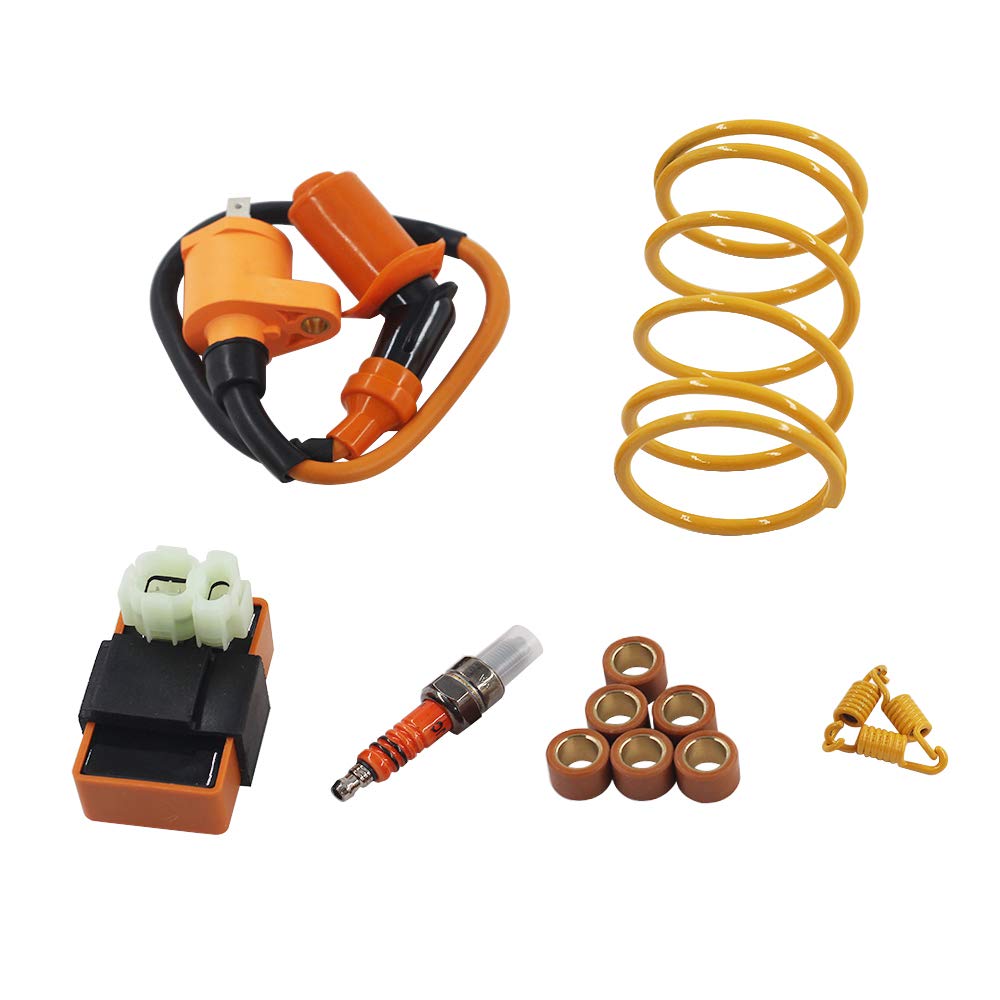 GY6 Cylinder Rebuild Kits Trkimal 100cc Big Bore Kit for 64mm Valve 49CC 50CC 139QMB Moped Scooter Engine 50mm Bore Upgrade Set