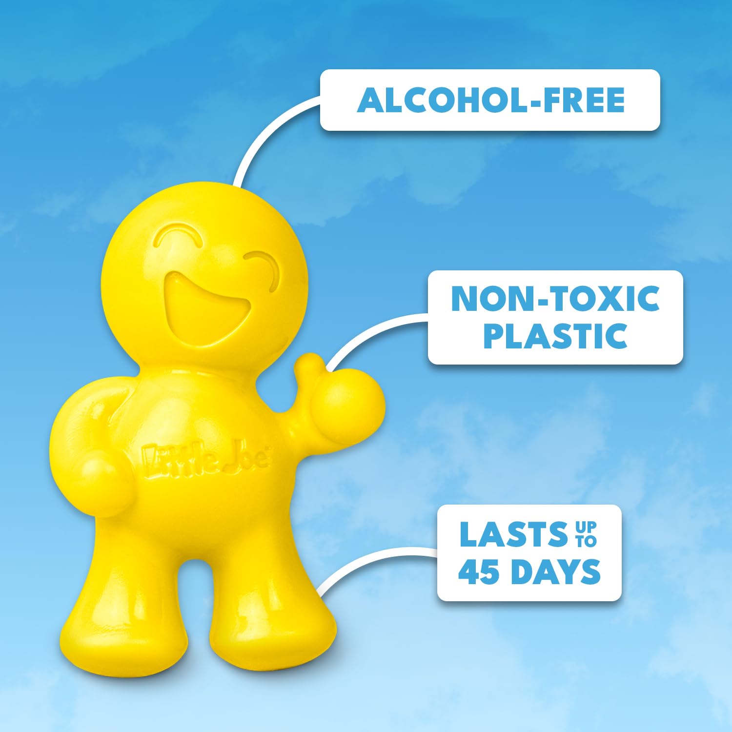 Little Joe 96402-6Pk Vanilla Scent, Car Air Freshener, Clips To A/C Air Vent, Alcohol-Free Fragrance Oil, Non-Hazardous And Non-