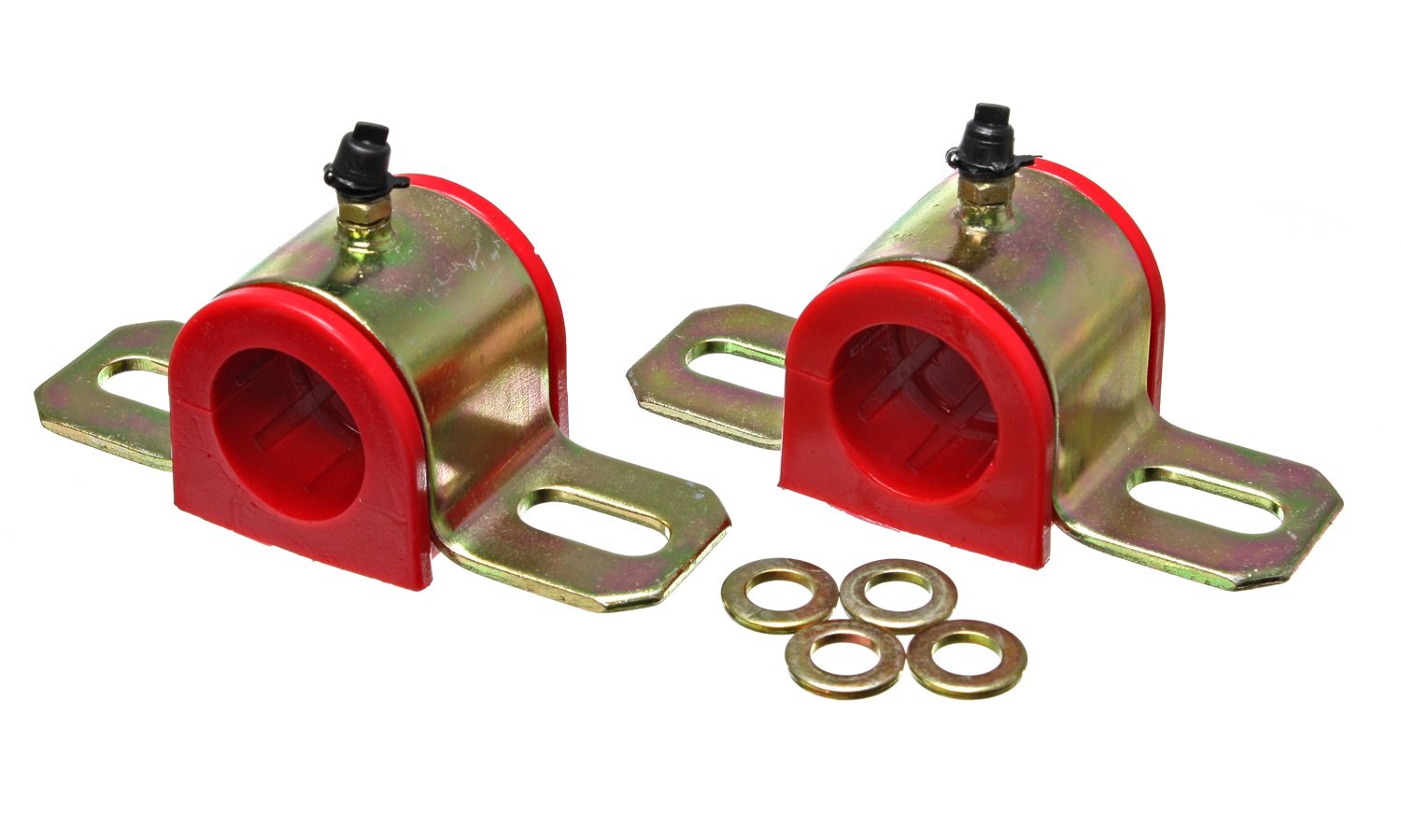 Energy Suspension 9.5161R 1 Greasable Sway Bar Set , Red