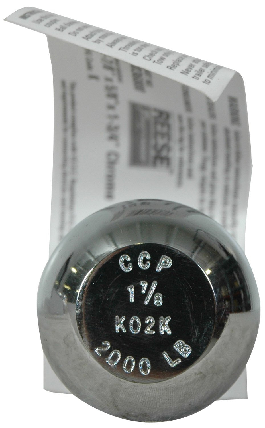 Reese Towpower 7036800 1-7/8'' Chrome Hitch Ball For Atv/Lawn Tractor, Gray