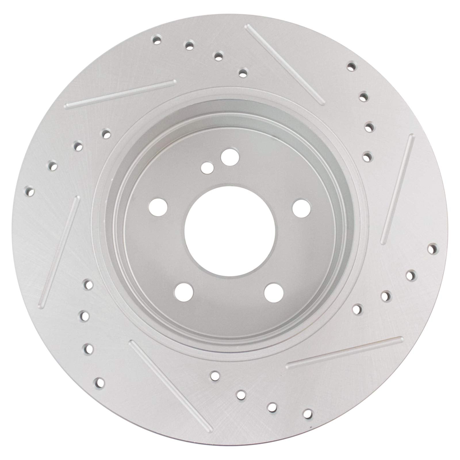 Trq Rear Performance Brake Rotor Drilled Slotted Pair Set For Mercedes Benz C230 / C240 / C280 / C320 / C350 / C36 Amg / Clk320