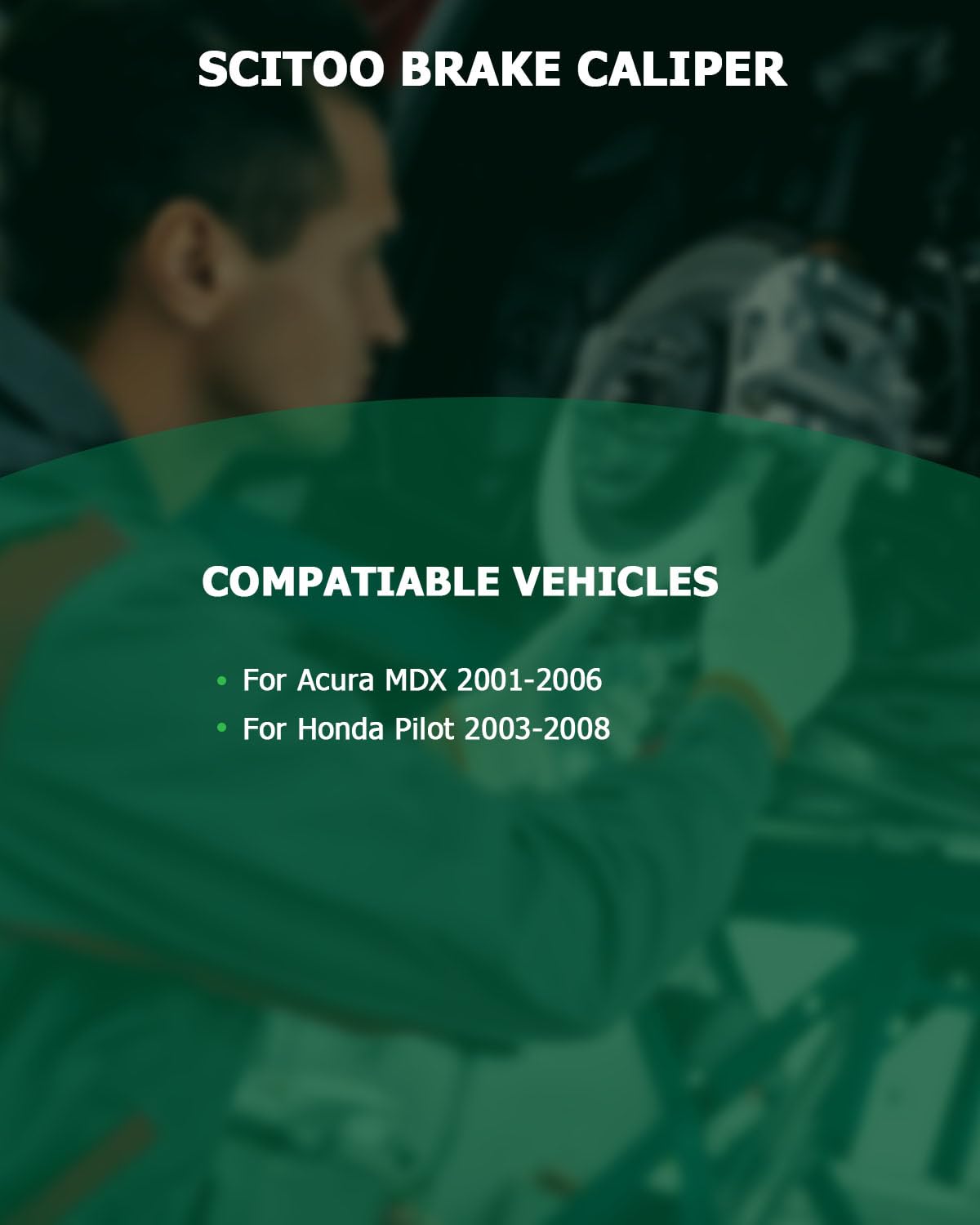 Scitoo Rear Left Brake Caliper With Bracket 19B2675 Compatible For Acura Mdx 2001-2006 For Honda Pilot 2003-2008