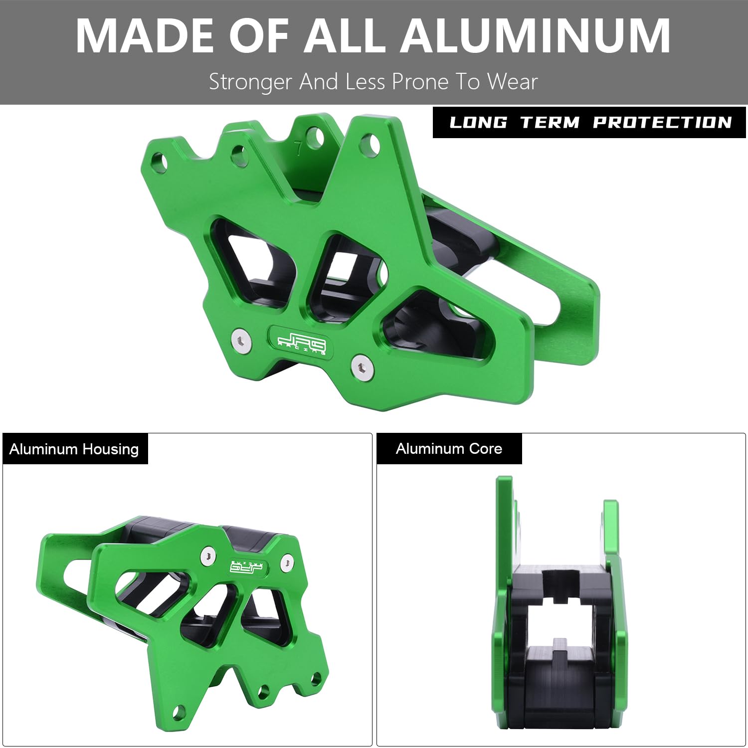 AnXin Motorcycle CNC Chain Guide Guard Protection for KX250F 2009-2018 KX250 2019-2024 KX450F 2009-2018 KX450 2019-2024 KLX450R