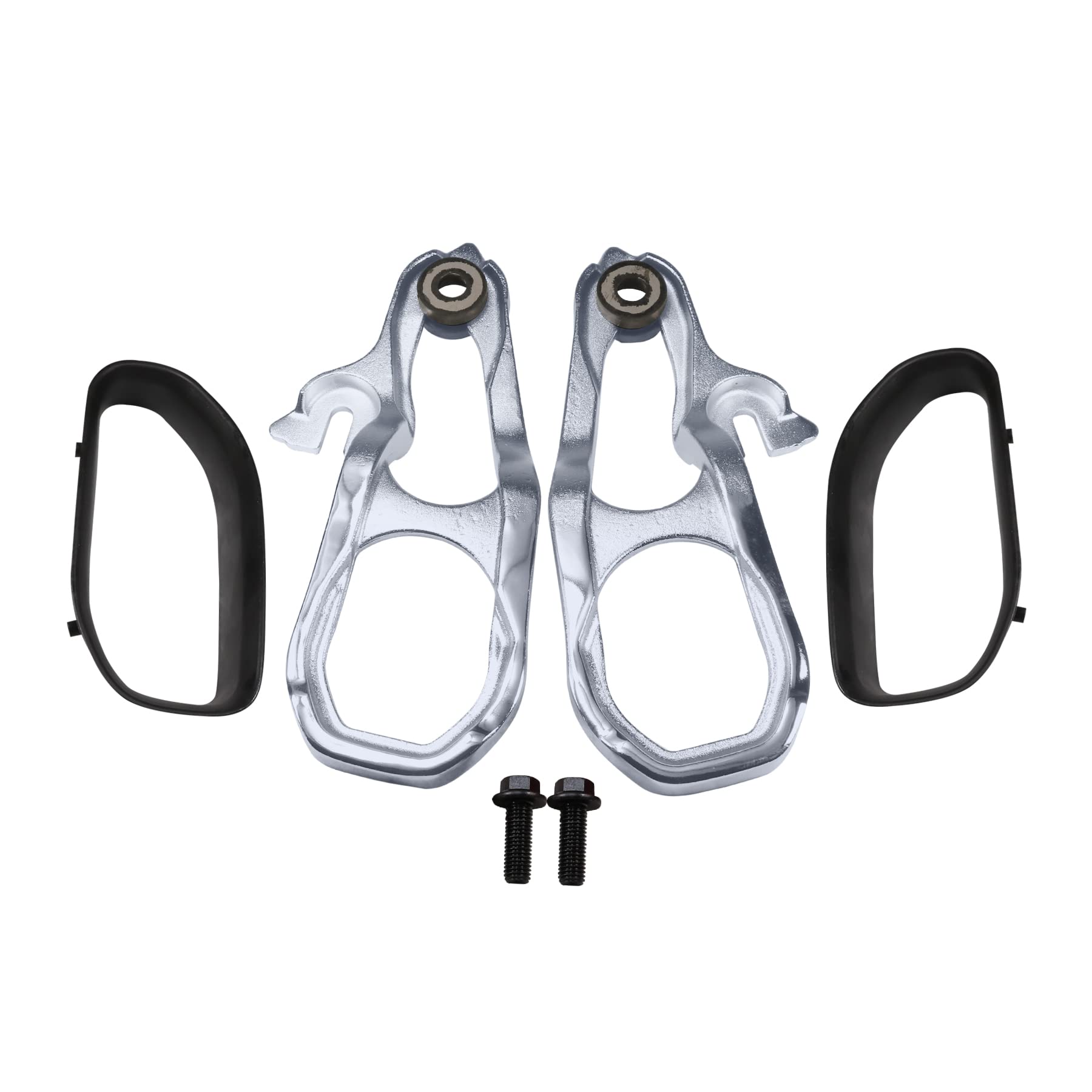 Jdmspeed New Heavy Daty Front Car Tow Hooks Left & Right With Hardware Chrome Replacement For Dodge Ram 1500 Dt With 3.6L 5.7L E