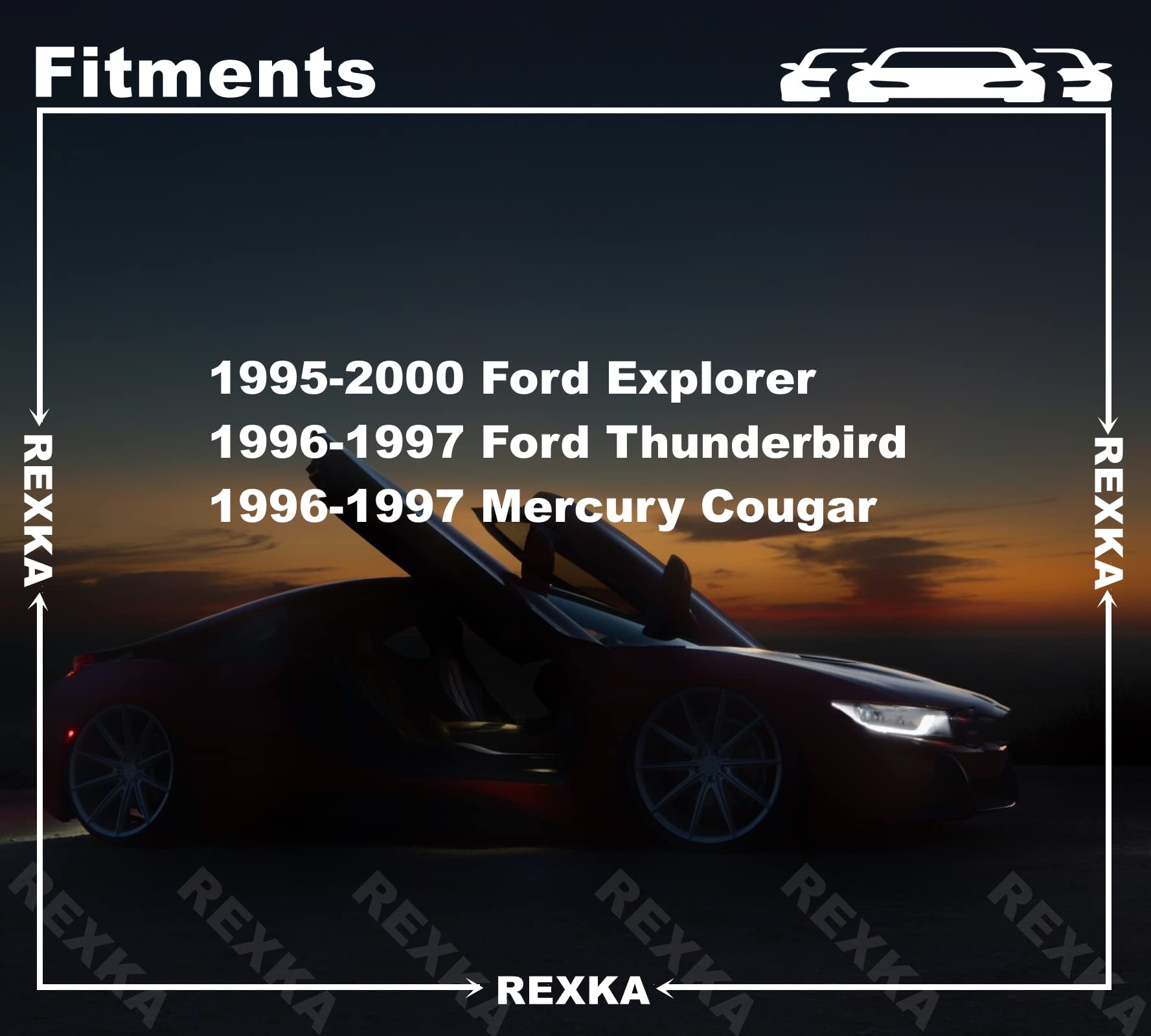 Rexka 20Pcs Rocker Panel Ground Effects Moulding Clips For Ford F150 Explorer Expedition F1Tz7810182A F57Z7810182Aaa