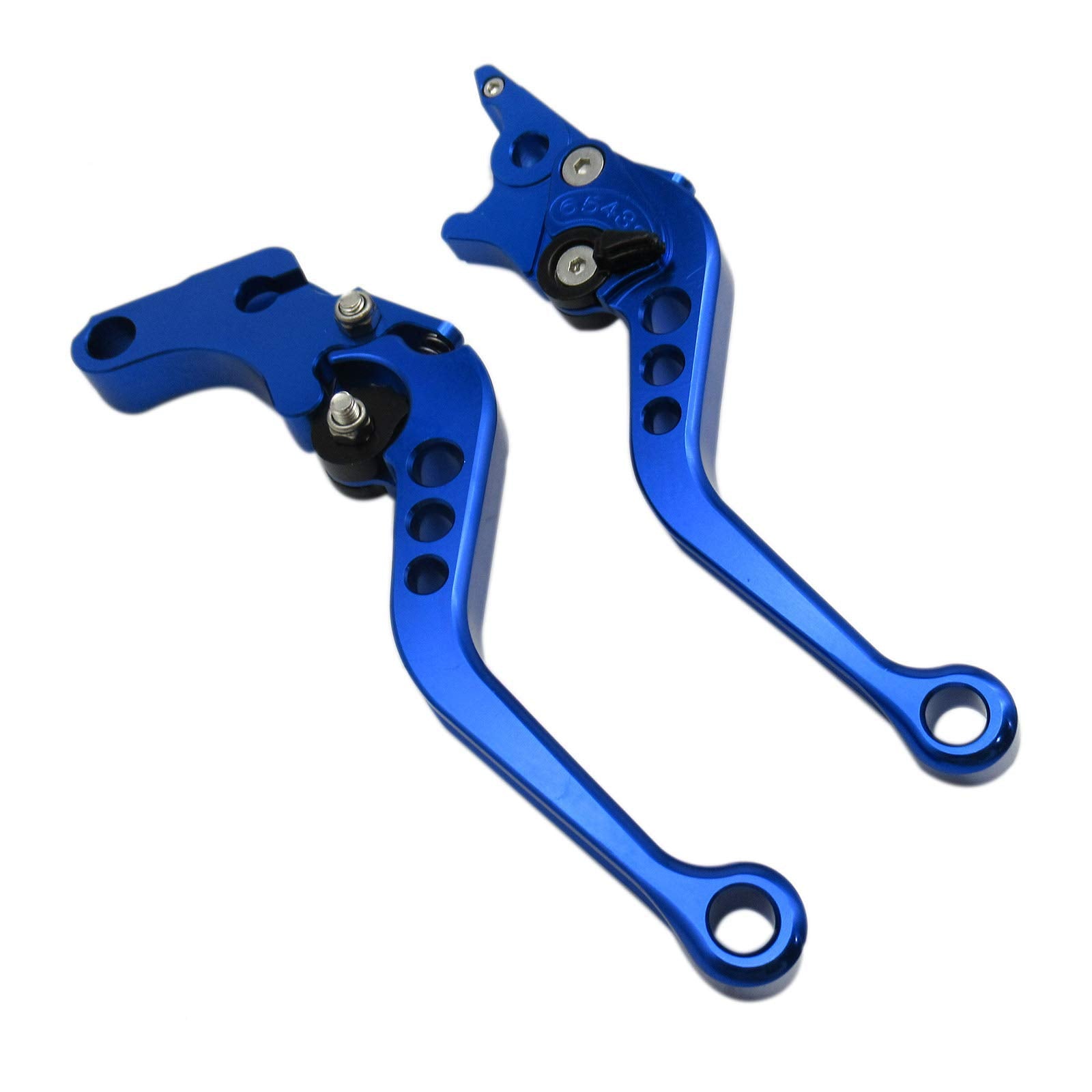 Blue Cnc6 Position Shorty Brake Clutch Lever For Kawasaki Ninja 250R 2008-2012 08 09 10 11 12