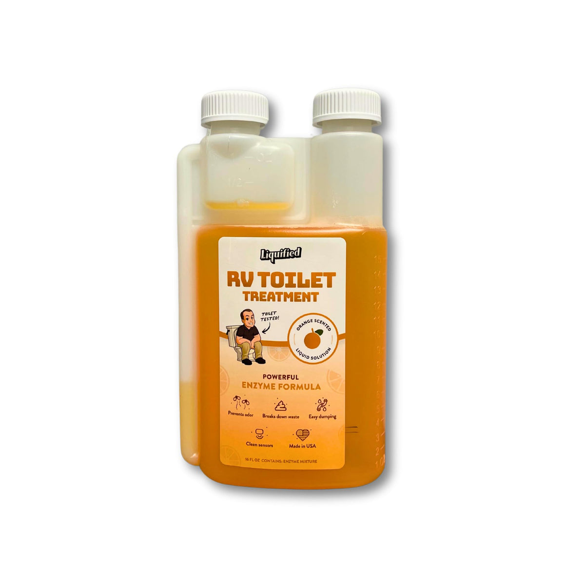 Liquified Rv Toilet Treatment Bundle - Black Holding Tank Digester - Odor Eliminator - Orange Scent - Matts Rv Reviews (Orange,
