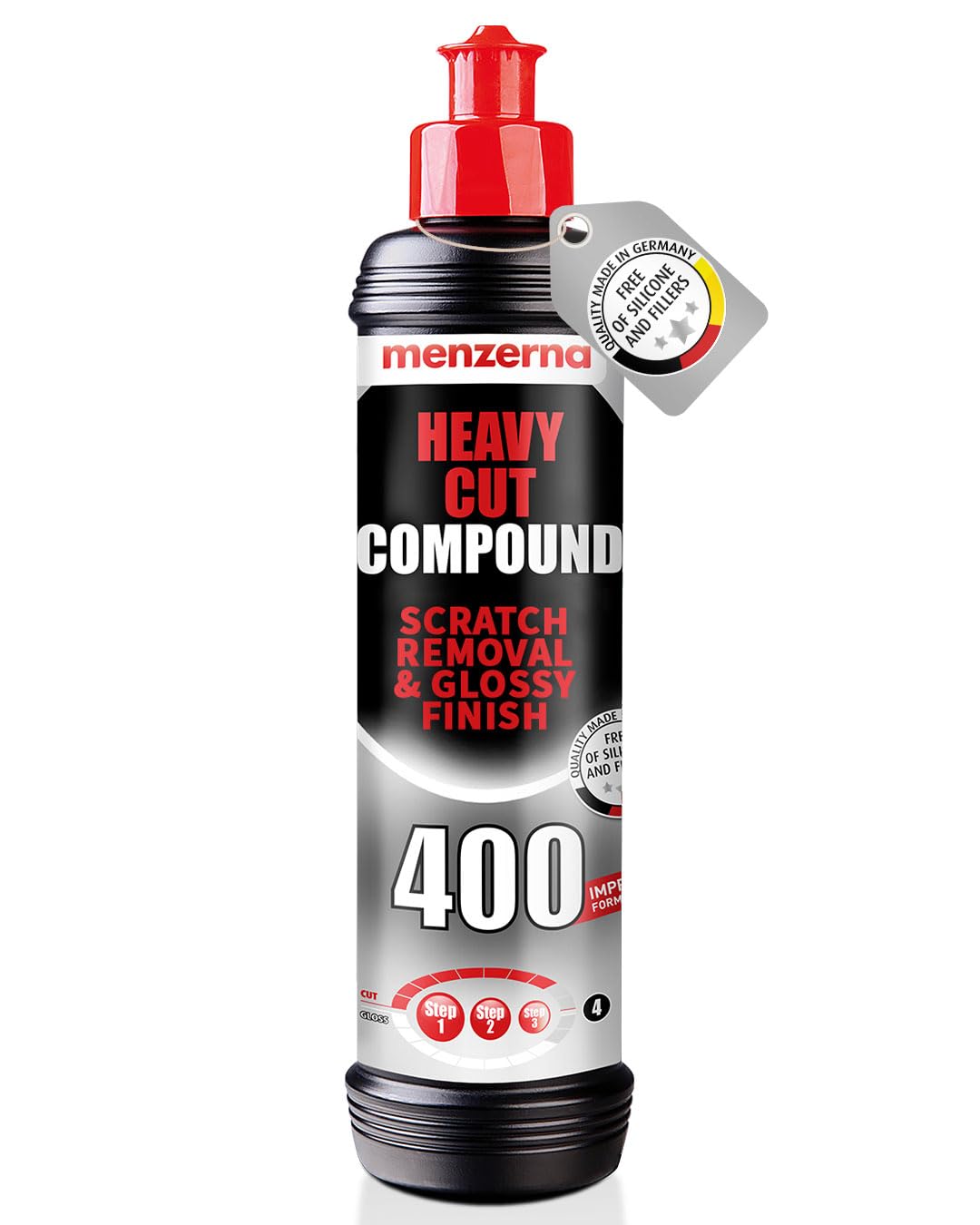 menzerna ''Heavy Cut Compound 400'' Car Polish I Heavy Cut, Medium Cut & Finish I Buffing & Polishing Compound for Scratch Repai