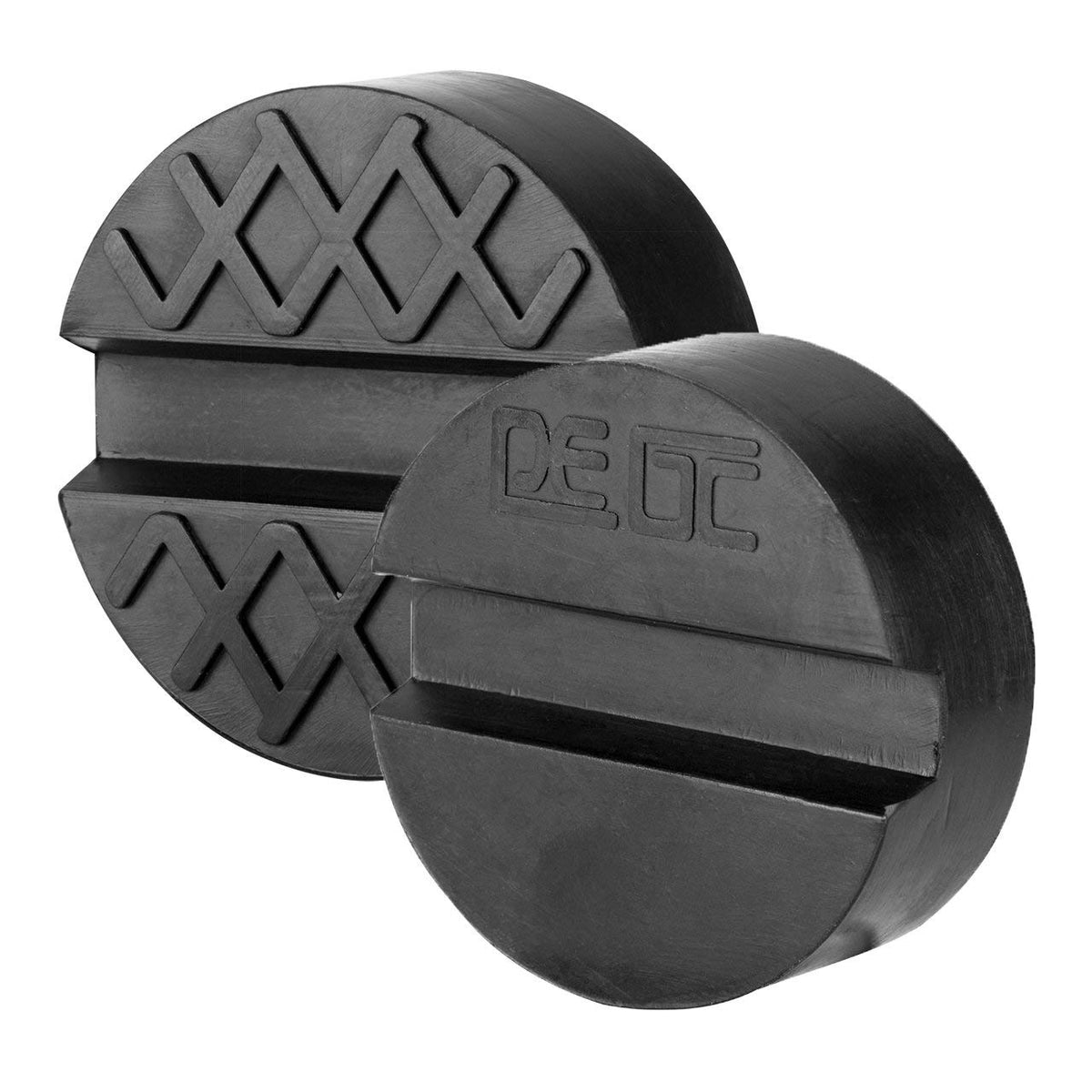 Dedc Floor Jack Pads 2 Pcs,Universal Pinch Weld Side Protector Rubber Pucks/Pads, Car Lift Frame Rail Protection Accessories