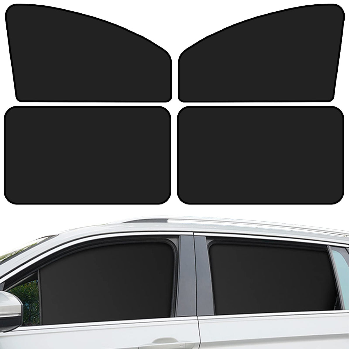 QUICTO Car Window Sun Shades, Car Window Sun Protection Cover, Car UV Protection Cover, Car Seat Full Sun Shield, Camping Availa