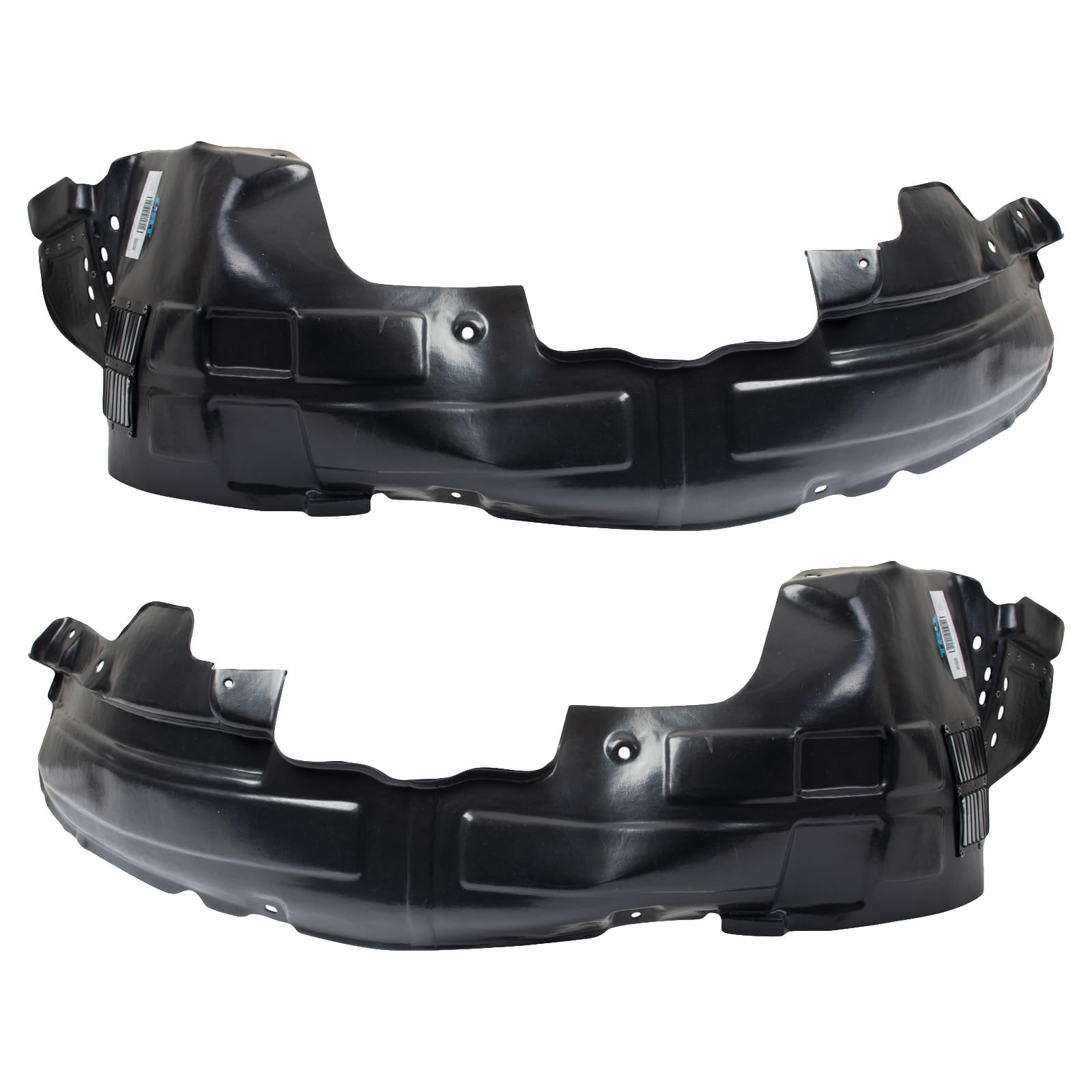 Trq Front Inner Fender Liner Set Compatible With 2011-2013 Kia Sorento Ki1248117 Ki1249117