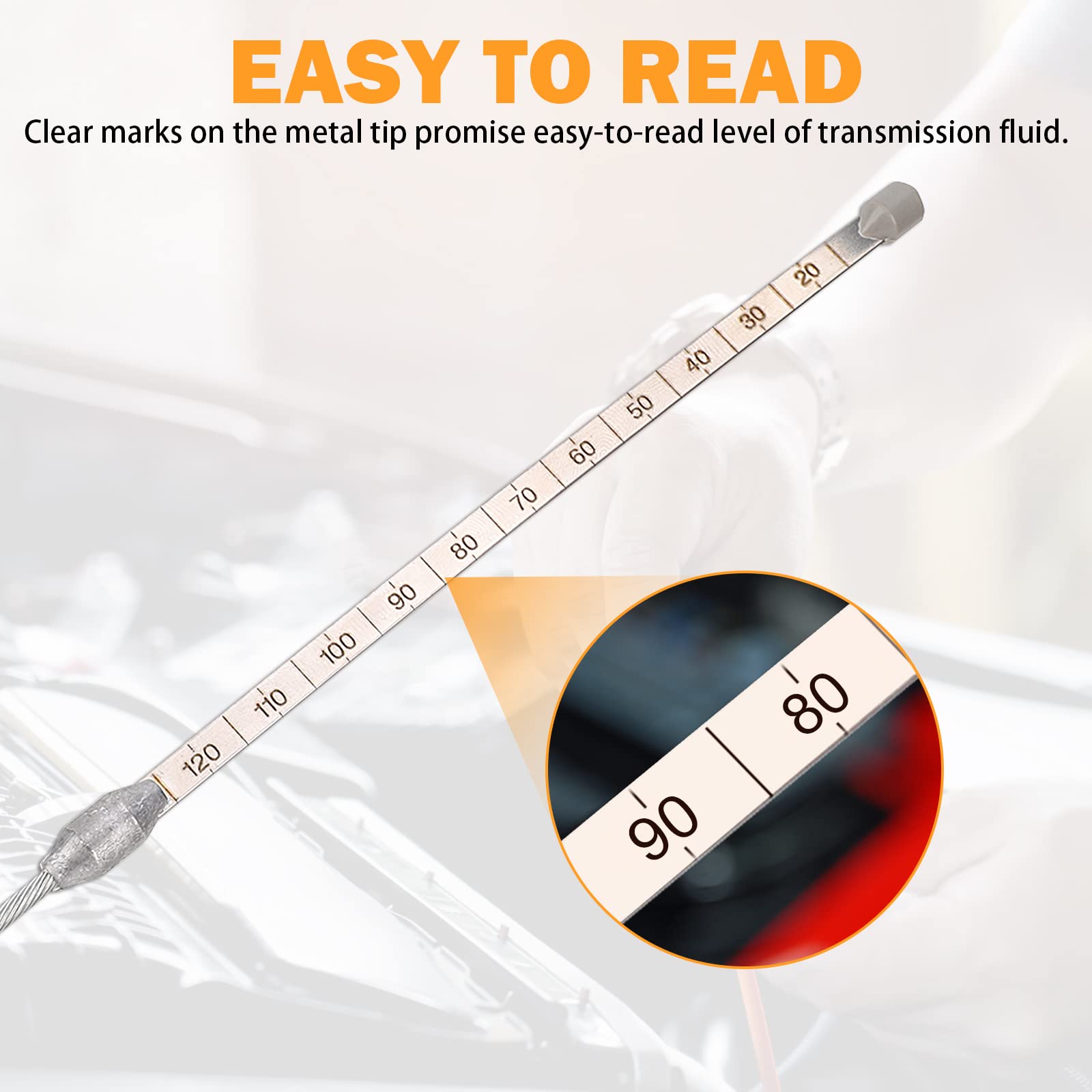 Yinlowa Transmission Dipstick for Jeep Liberty, Dodge Nitro, Chrysler 300 - Fits 2.7L to 6.4L CVT Automatic, Model 9336, 886