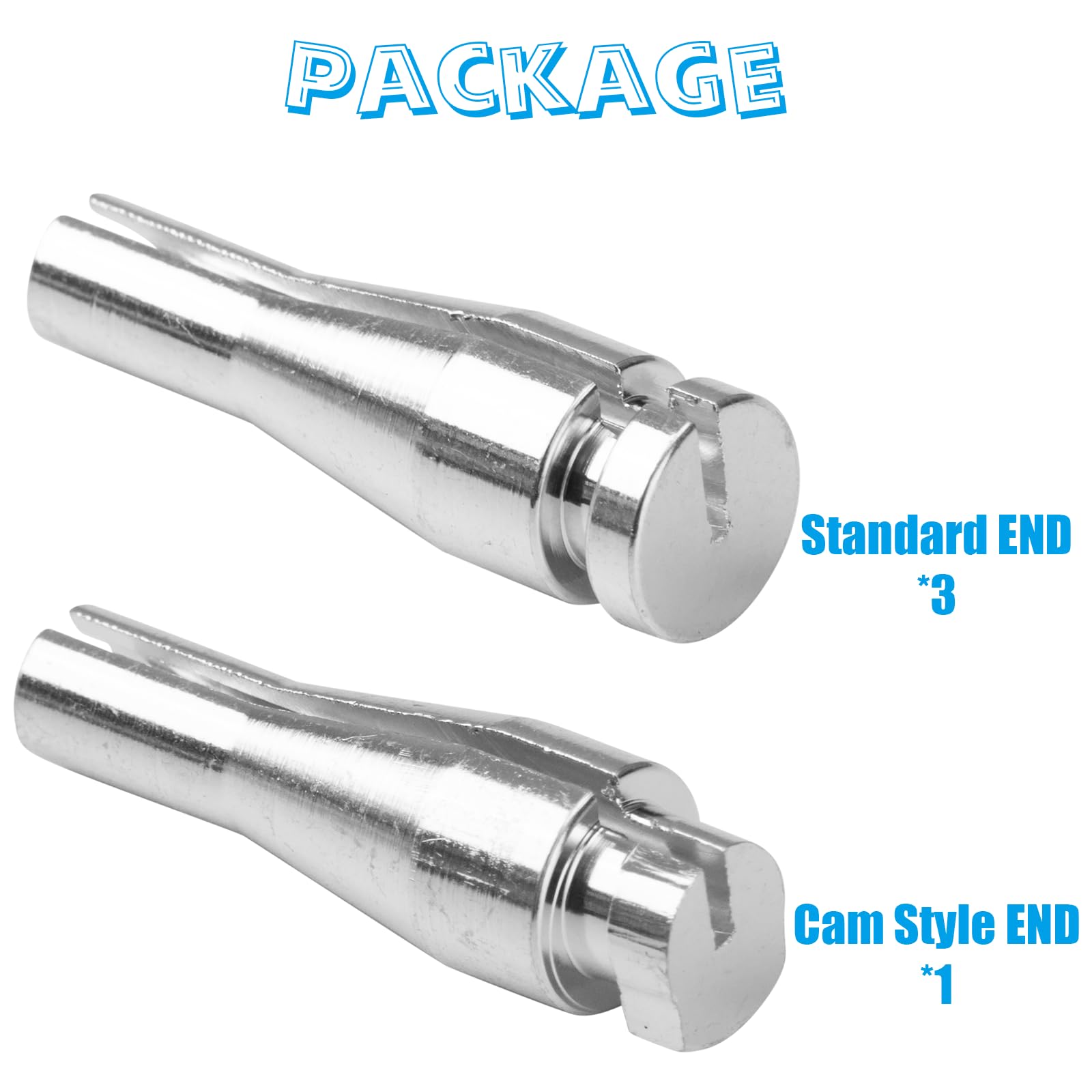 Suitool 4 Ends Door Latch Cable Repair Kit Compatible With Ford F150 F250 F350, E-Series, Ranger, Expedition, Excursion, Navigat