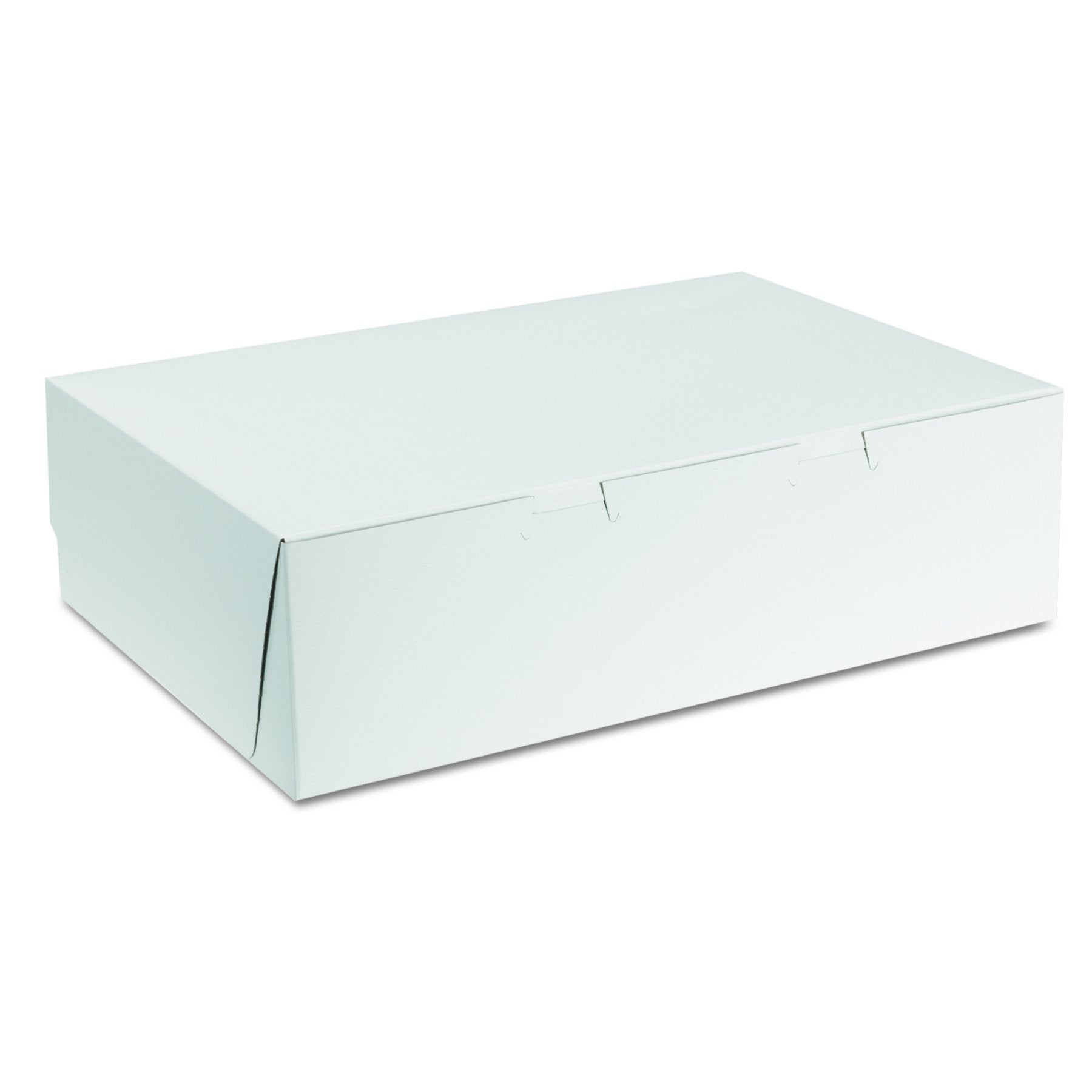 Southern Champion Tray 1025 Premium Clay Coated Kraft Paperboard White Non-Window Sheet Cake And Utility Box, 14'' Length X 10''