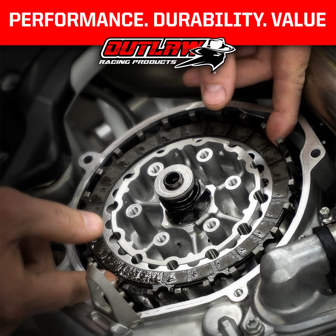 Outlaw Racing Orc43 Complete Clutch Repair Rebuild Kit - Includes Springs Steel & Fiber Plates - Compatible With Yamaha Yfz350 B