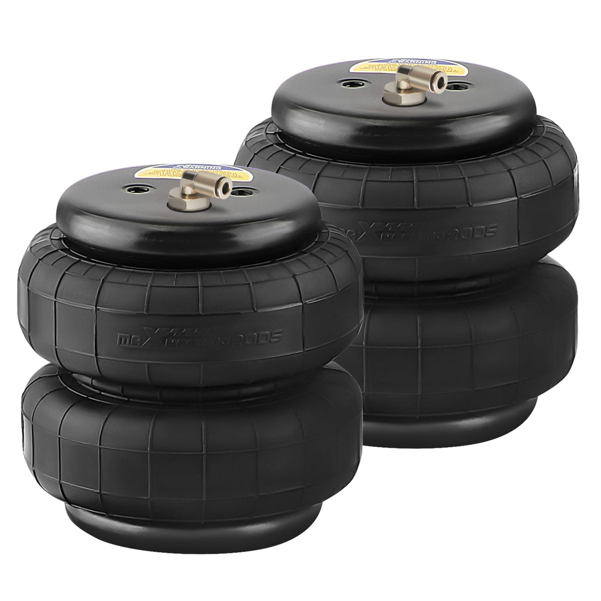 Maxpeedingrods Universal Air Suspension Spring Double Bellow Standard 2500 Lb 1/2''Npt Heavy Duty Single Port For Trucks