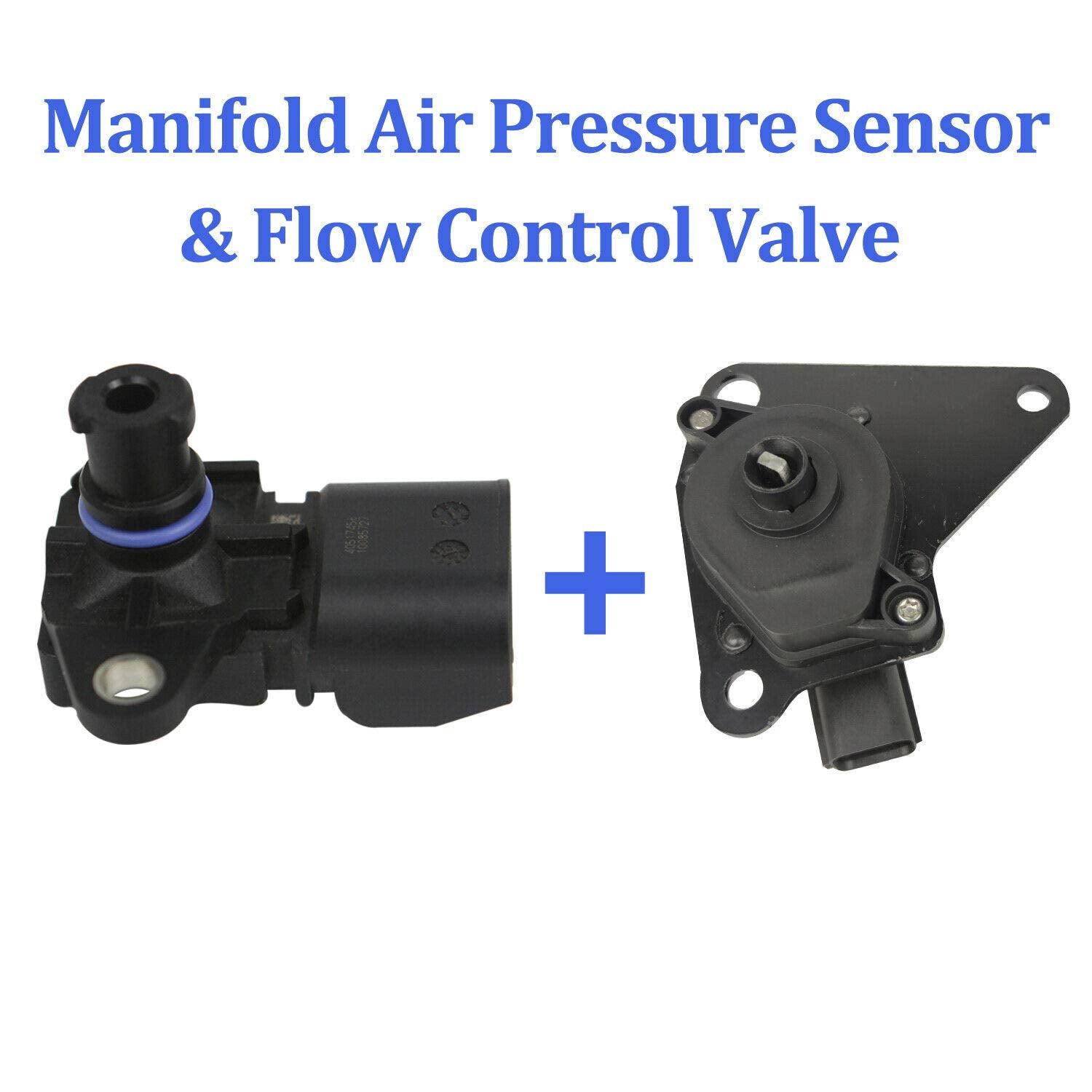 Mitzone Intake Manifold W/Runner Control Valve & Air Pressure Sensor Compatible With 09-17 Dodge Journey Avenger/Jeep Compass Patriot/Chrysler Sebring 1.8L 2.0L 2.4L Part# 4884495Ak 4884495Ah 911-902