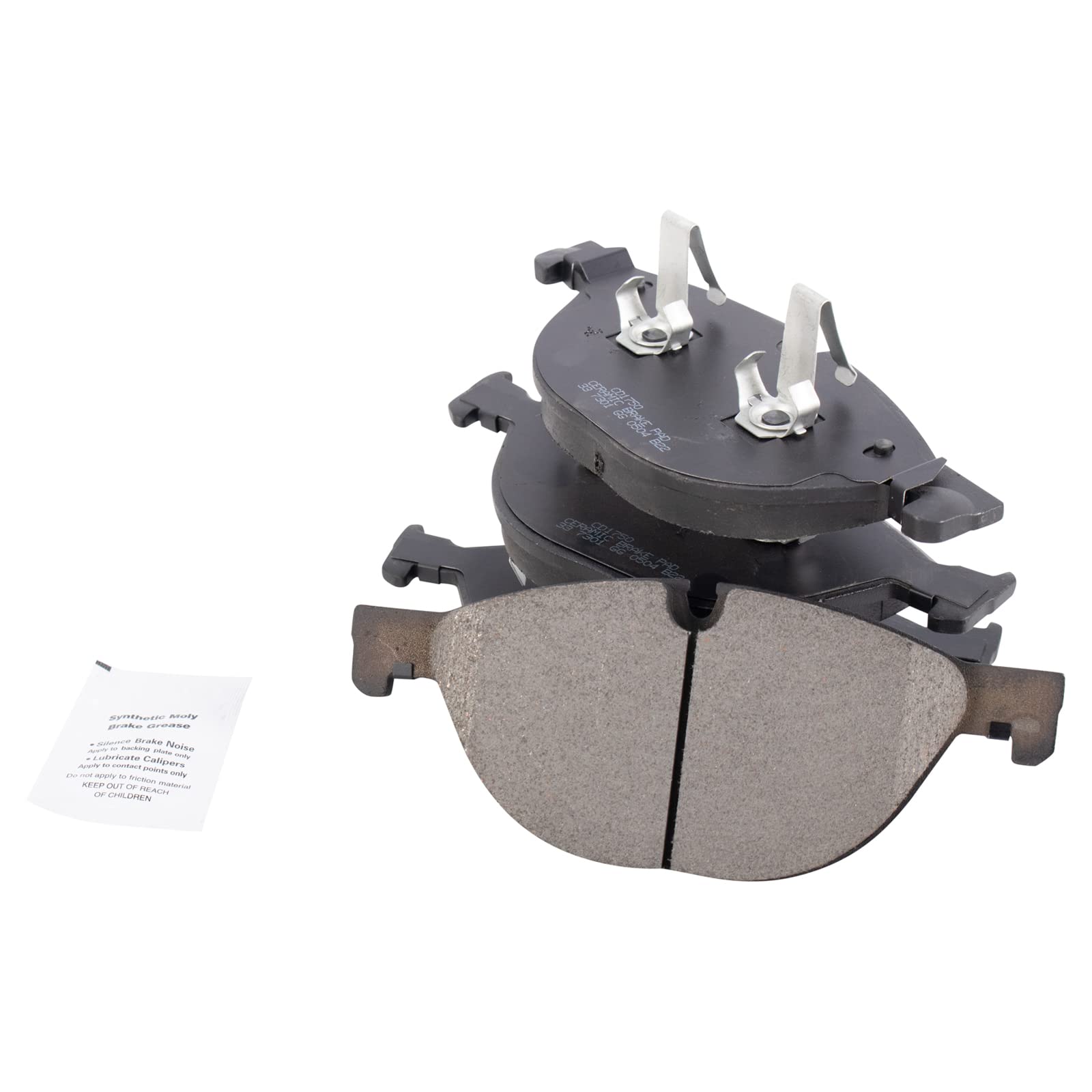 TRQ Front Brake Pads Ceramic Compatible with 2014-2020 Jaguar F-Type