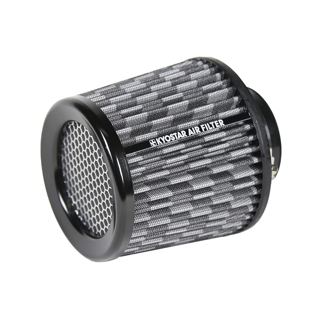 Kyostar Universal Carbon Fiber Pattern 3 Inch 76mm Air Intake Cone Filter Replacement Quality Dry Air Filter