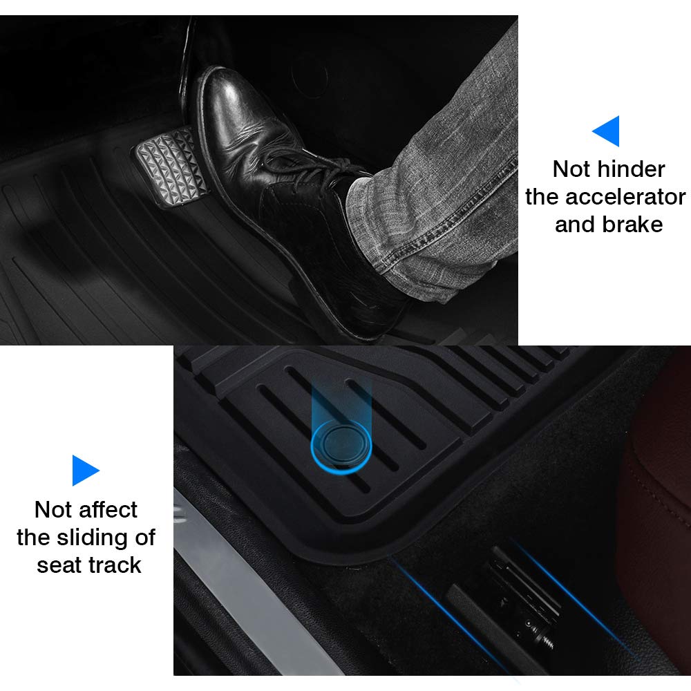 Mixsuper Custom Fit For Floor Mats Buick Envision Accessories 2016 2017 2018 2019 2020 All Weather Floor Liners Heavy Duty 2 Row