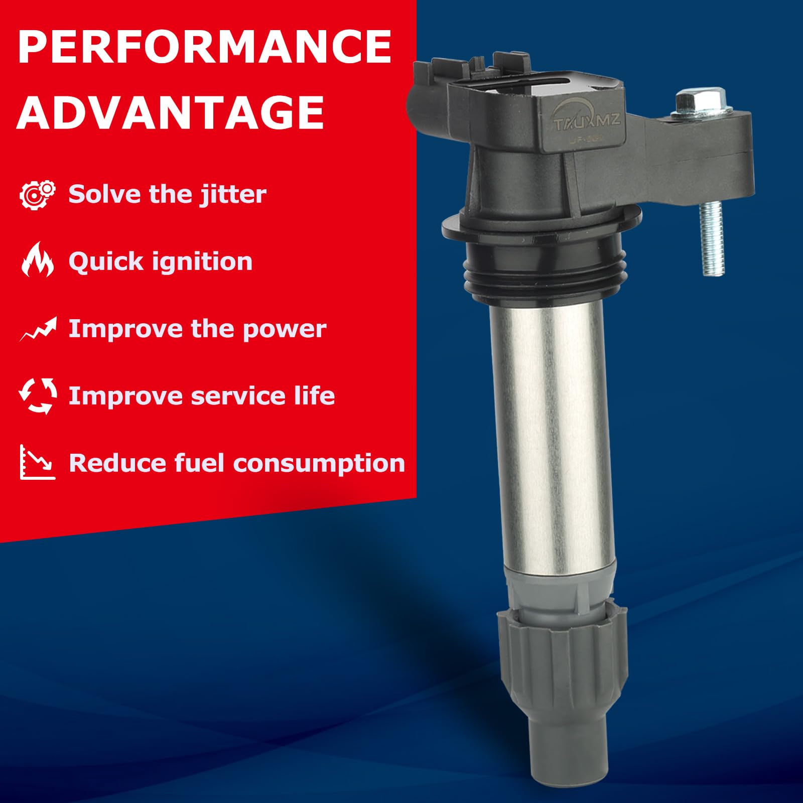 Ignition Coil Pack Set of 6, UF569 Ignition Coil for for GMC Acadia for Buick Enclave for Chevy Traverse Impala Camaro Equinox f