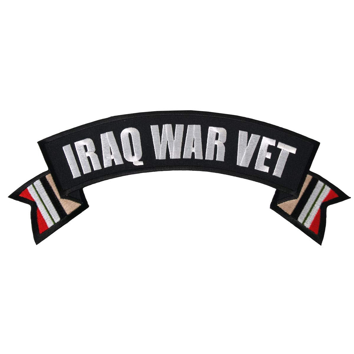 Hot Leathers Iraq War Vet Banner Patch (4'' Width X 1'' Height)