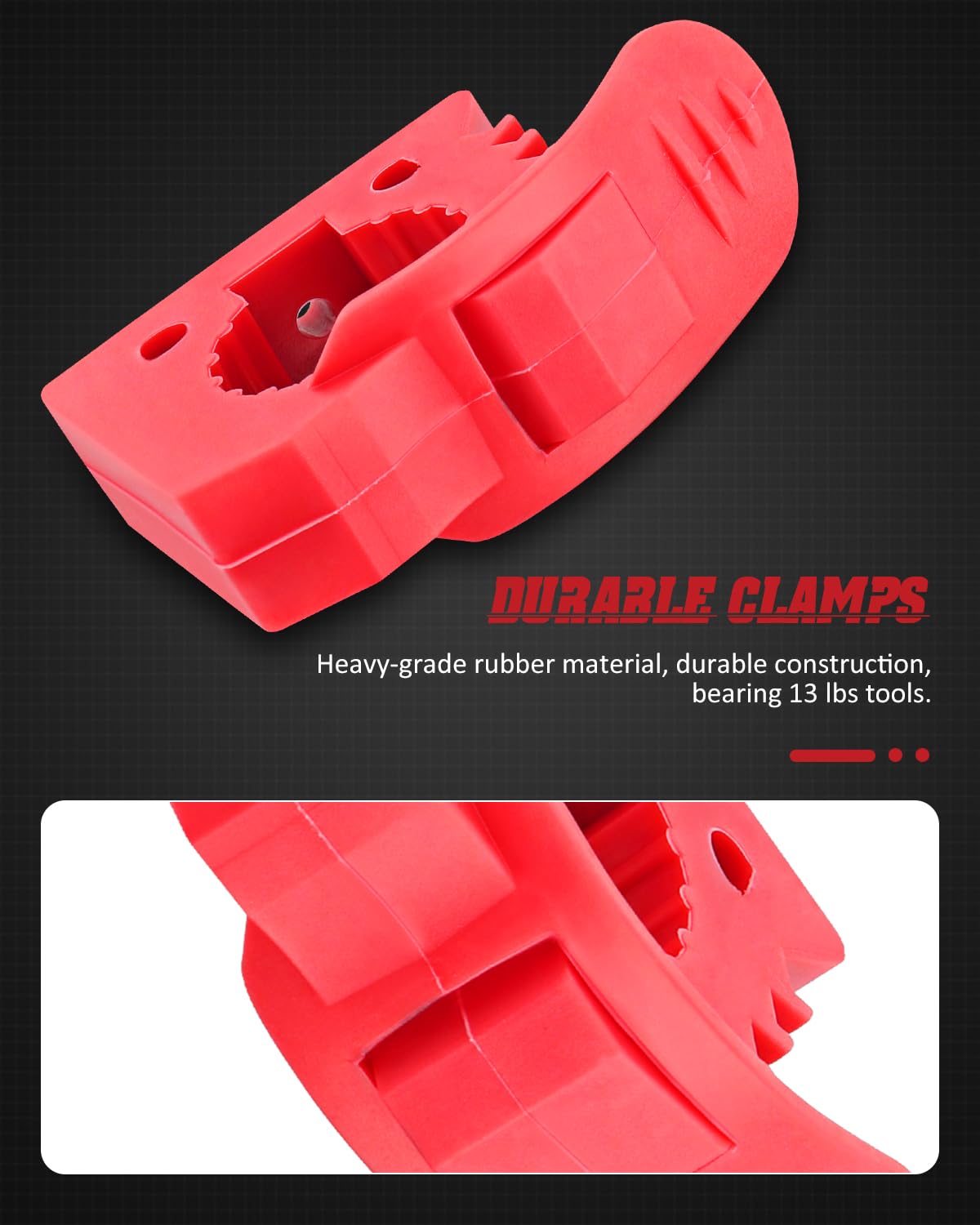 ADTOPI Overlanding Shovel Holder Quick-Release Clamp Mount for 1-1/7'' to 1-3/7'' Diameter Tools and Equipment for Home, Off-roa