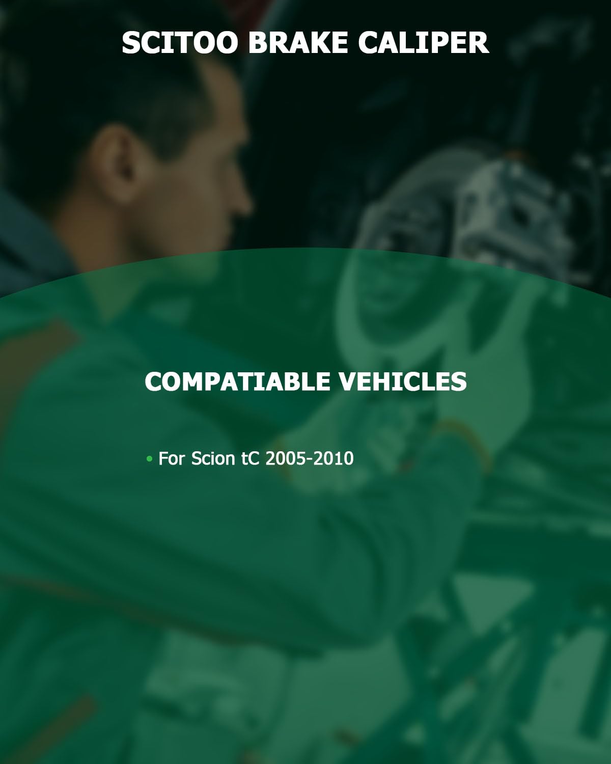 Scitoo 19B2950 19B2951 Rear Left & Right Disc Brake Calipers Assembly W/Bracket For Scion For Tc 2005-2010