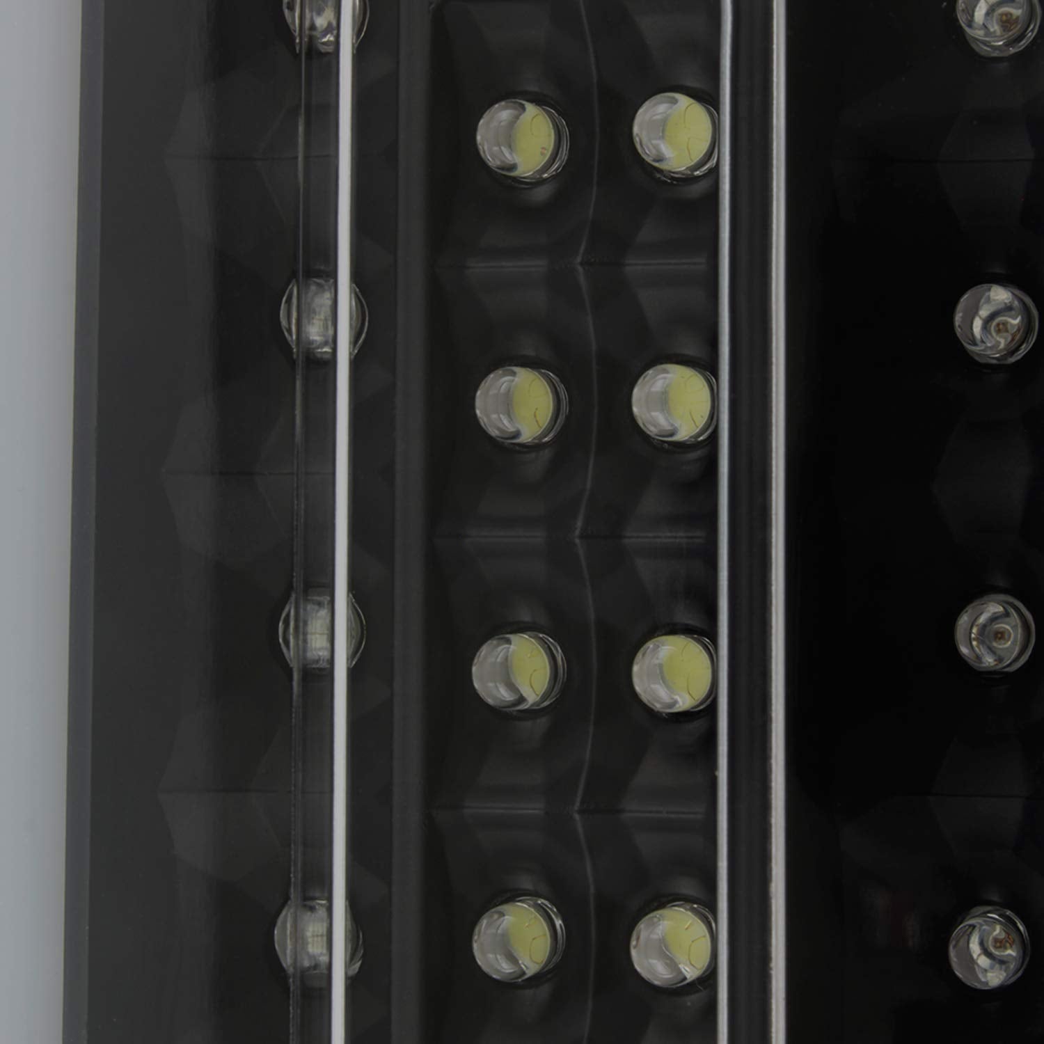 AKKON Full LED Tube Bar Tail Lights Pair for 2007-2009 Dodge Ram 1500/2500/3500, Black Smoke Finish