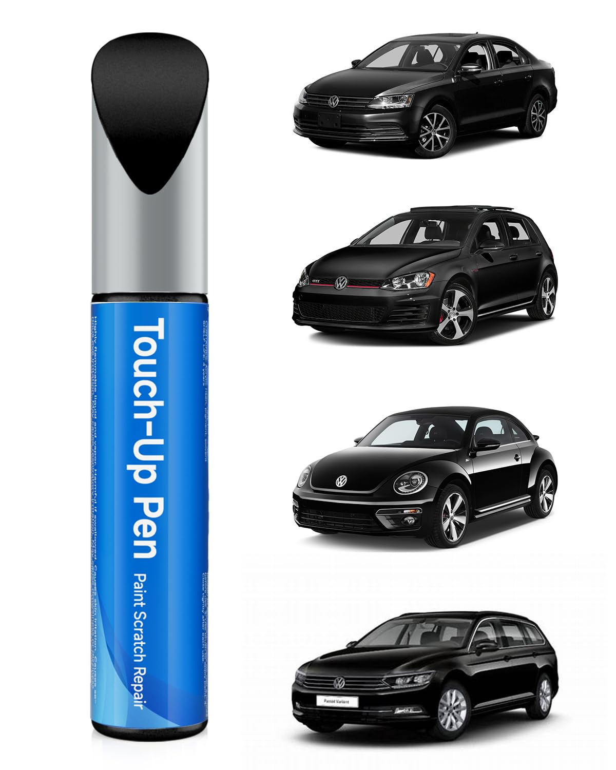 RSACET LC9X/2T Deep Black Pearl Touch Up Paint Compatible with Volkswagen Exact Match Touch Up Paint Car Scratch Repair