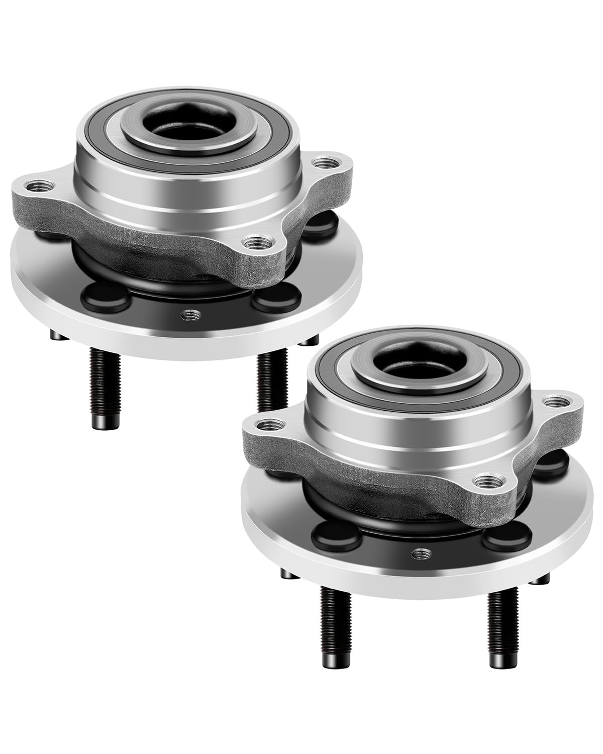 ECCPP Replacement Wheel Bearing Hub 513275 X 2 Hub Bearing Assembly Rear and Front Axle 5 Lugs For Ford Edge, Explorer, Flex, Ta