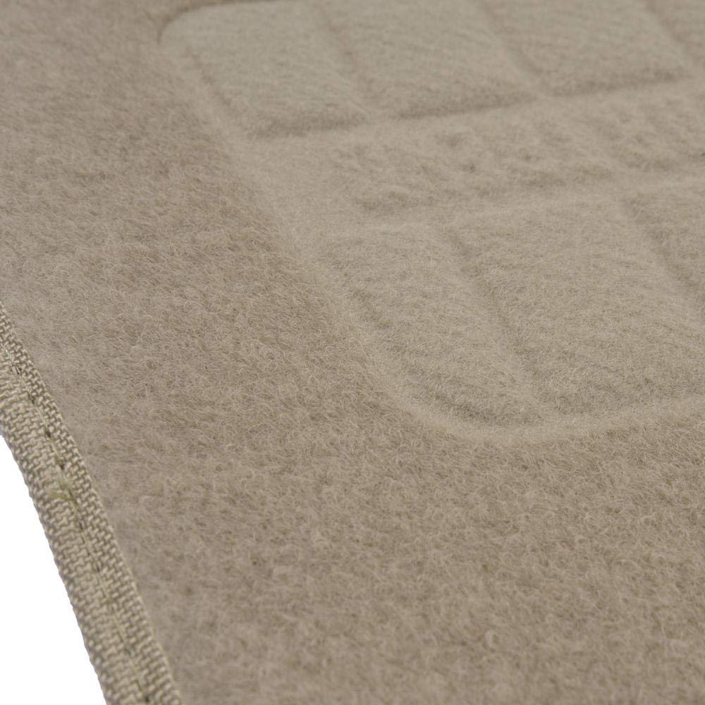 Bdk Beige Heavy Duty Front & Rear Carpet Floor Mats Universal Liners For Car Suv Van & Truck, All Weather Protection With Anti-S