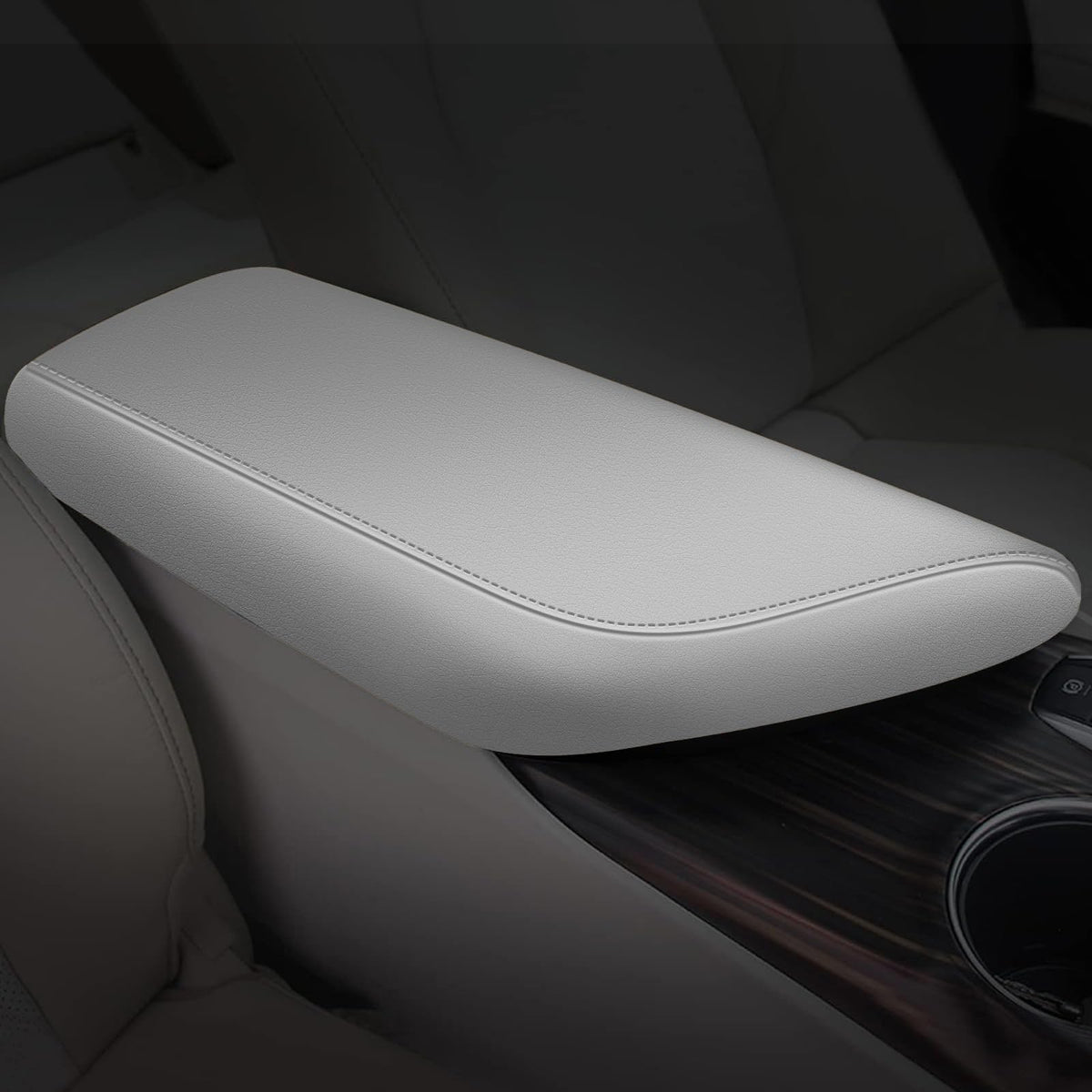 Aomsazto Armrest Covers For 2018-2023 Toyota Camry Gray