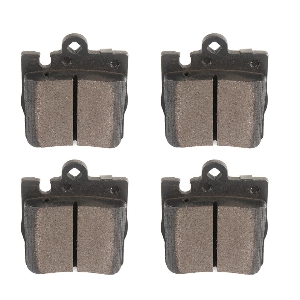 Automuto 4Pcs Rear Semi-Metallic Disc Brake Pads Set D876 For Mercedes-Benz C230 C240 C280 C320 C350 Clk320 Clk350 Clk430 E300 E