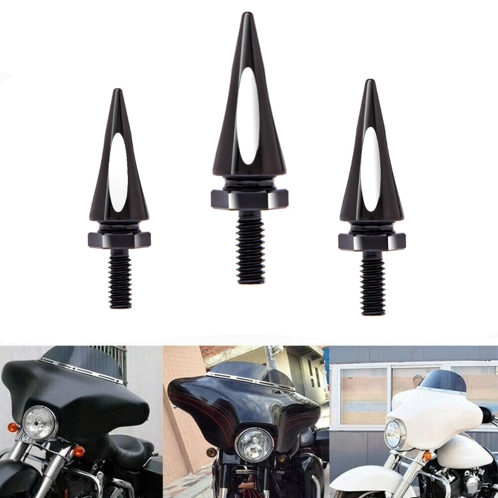 Cwxedn Fairing Bolts Windshield Trim Spikes Screws Bolts Kit Compatible With 1996-2013 Harley Touring Ultra Limited Electra Glid
