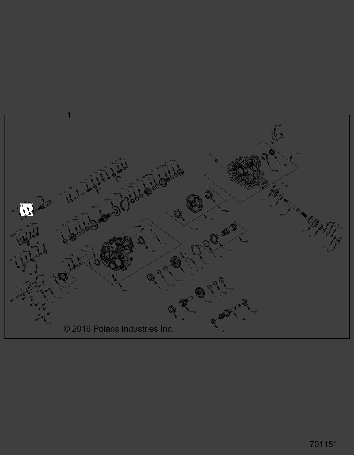 Polaris Ranger Output Shaft, Front, Genuine Oem Part 3235225, Qty 1