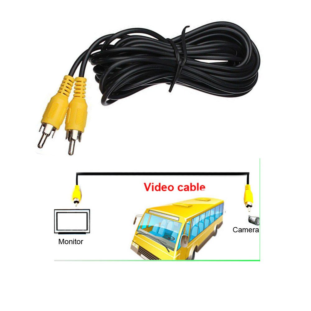 30Ft 10M Av To Av Rca To Rca Av Reverse Rear View Parking Camera Video Extension Cable For Long Truck Bus