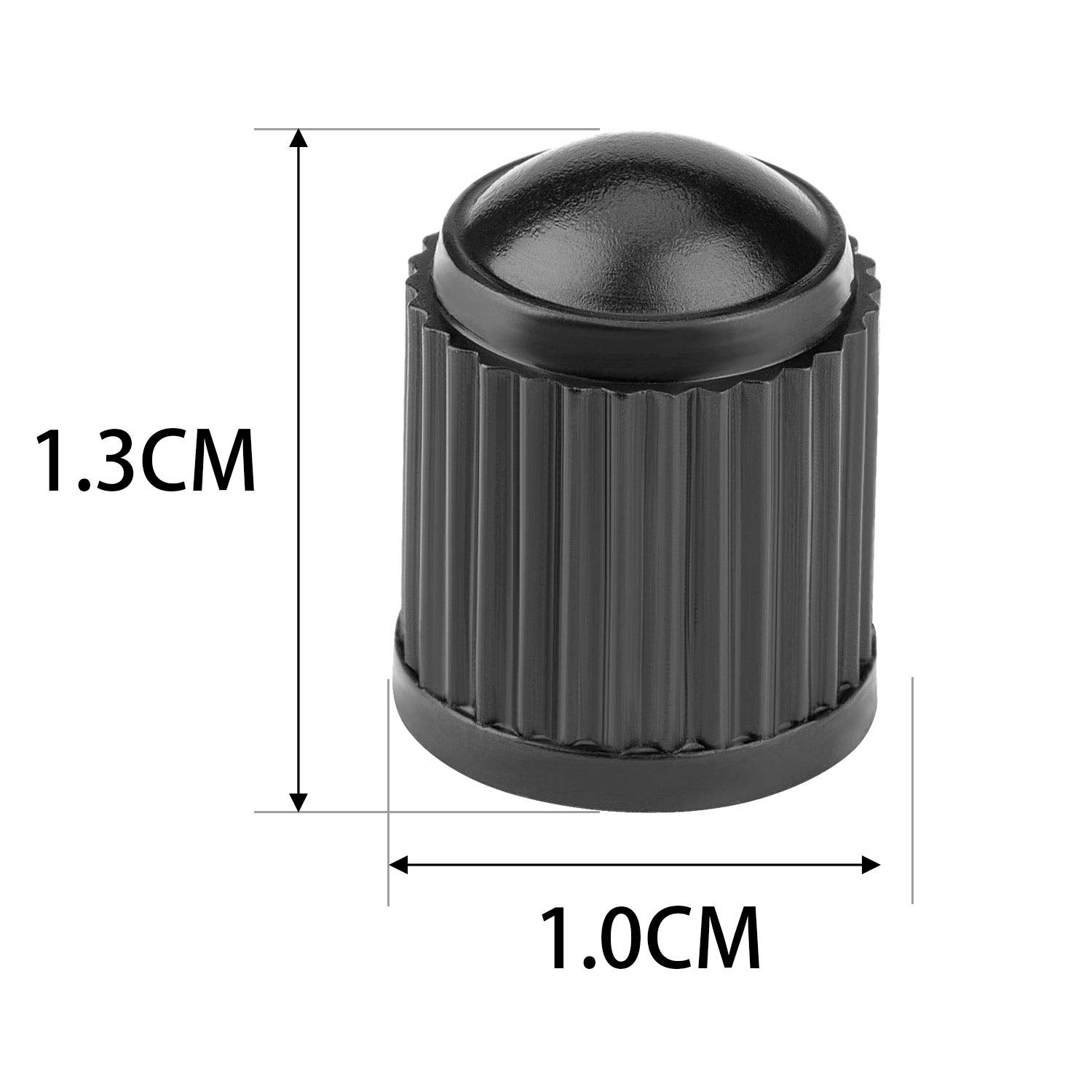 Tire Valve Stem Caps (150 Pack) Black With Sealing Ring, General For Car, Motorcycles, Bicycles And Trolleys