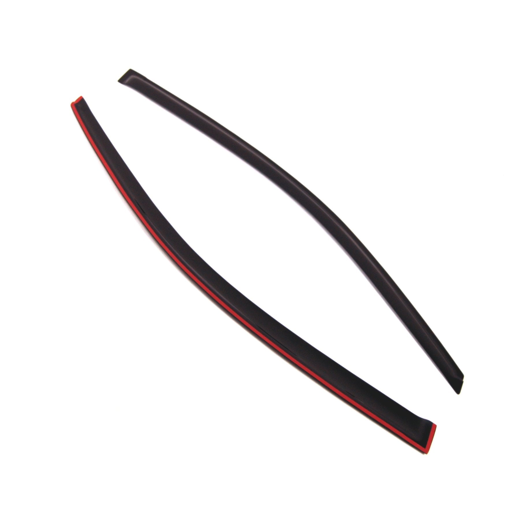 Tuningpros Window Visor Compatible With 2002-2005 Honda Civic Si, Dgwv2-227 Outside Mount Deflector Rain Guard Dark Smoke, 2 Pcs