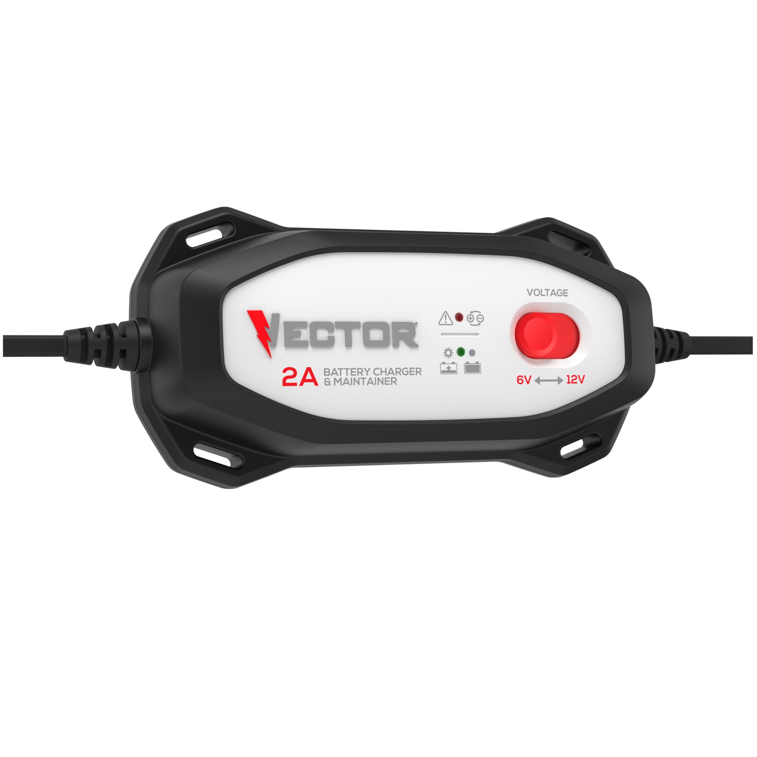 Vector VECBC2 2 Amp Battery Charger/Maintainer with 6V/12V Selector