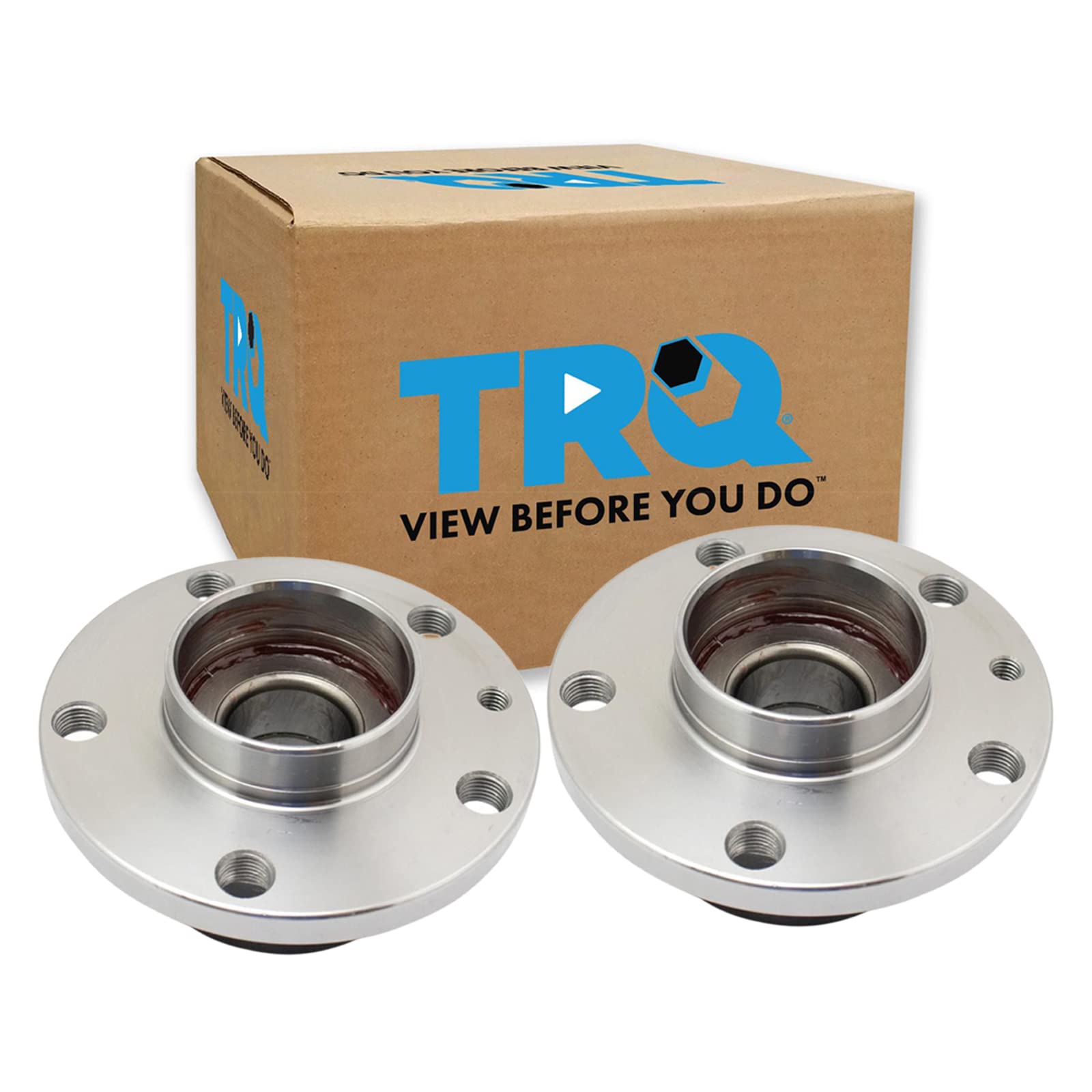 Trq Rear Wheel Hub Bearings Assembly Set Compatible With 2014-2017 Fiat 500L