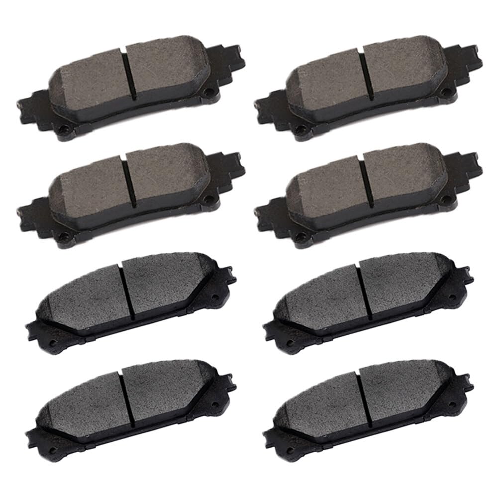 Automuto 8Pcs Front & Rear Ceramic Disc Brake Pads Set D1391 D1324 For Lexus Rx350 2010-2015,For Toyota For Highlander 2014-2019