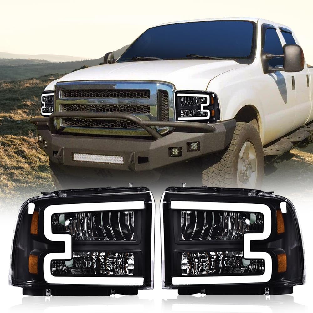 Pit66 Led Headlights, Compatible With 2005-2007 Ford F250 F350 F450 F550 Super Duty/ 2005 Ford Excursion,(Not Fit Sealed Beam He